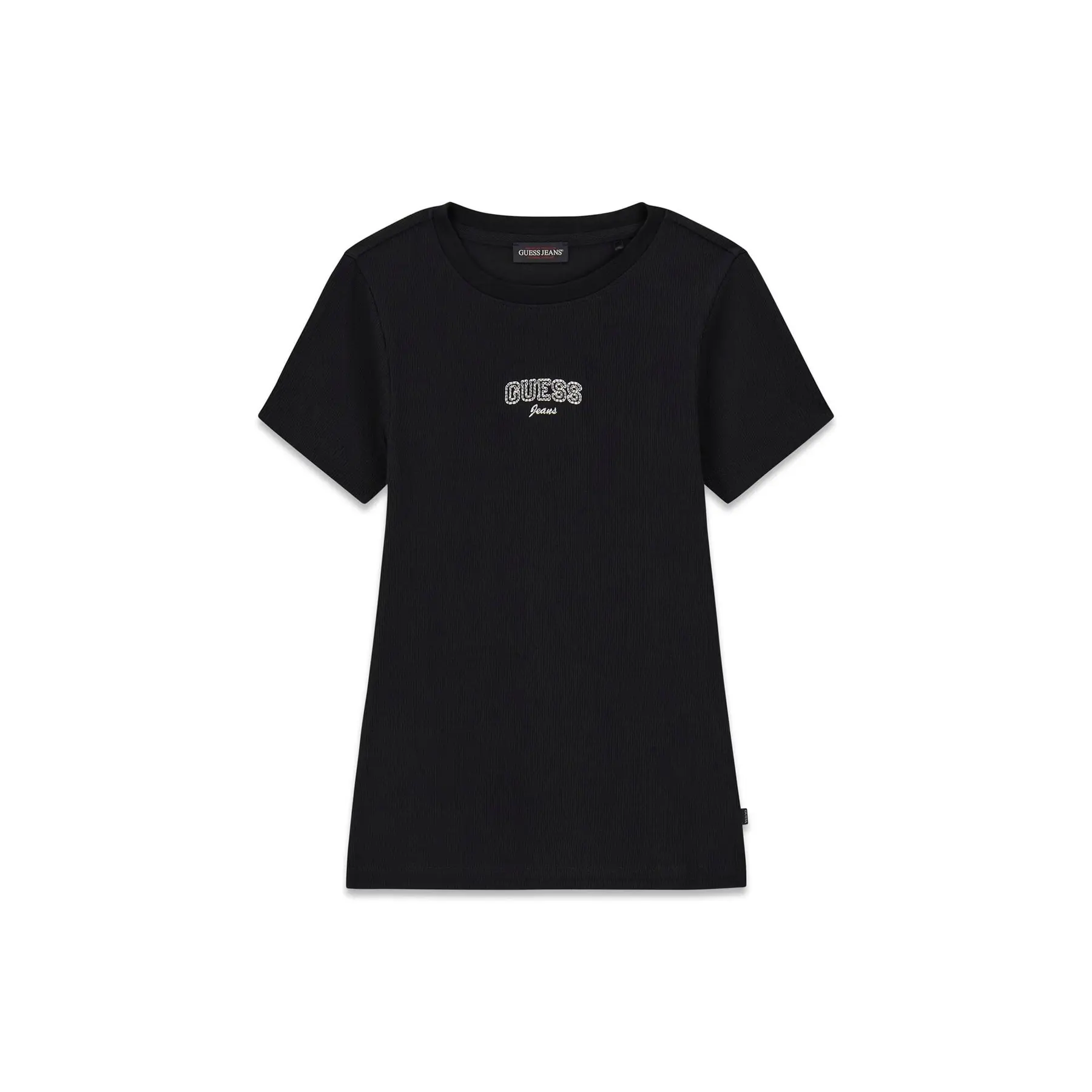 T-Shirt mit gesticktem Logo, kurzärmlig, für Damen Guess
