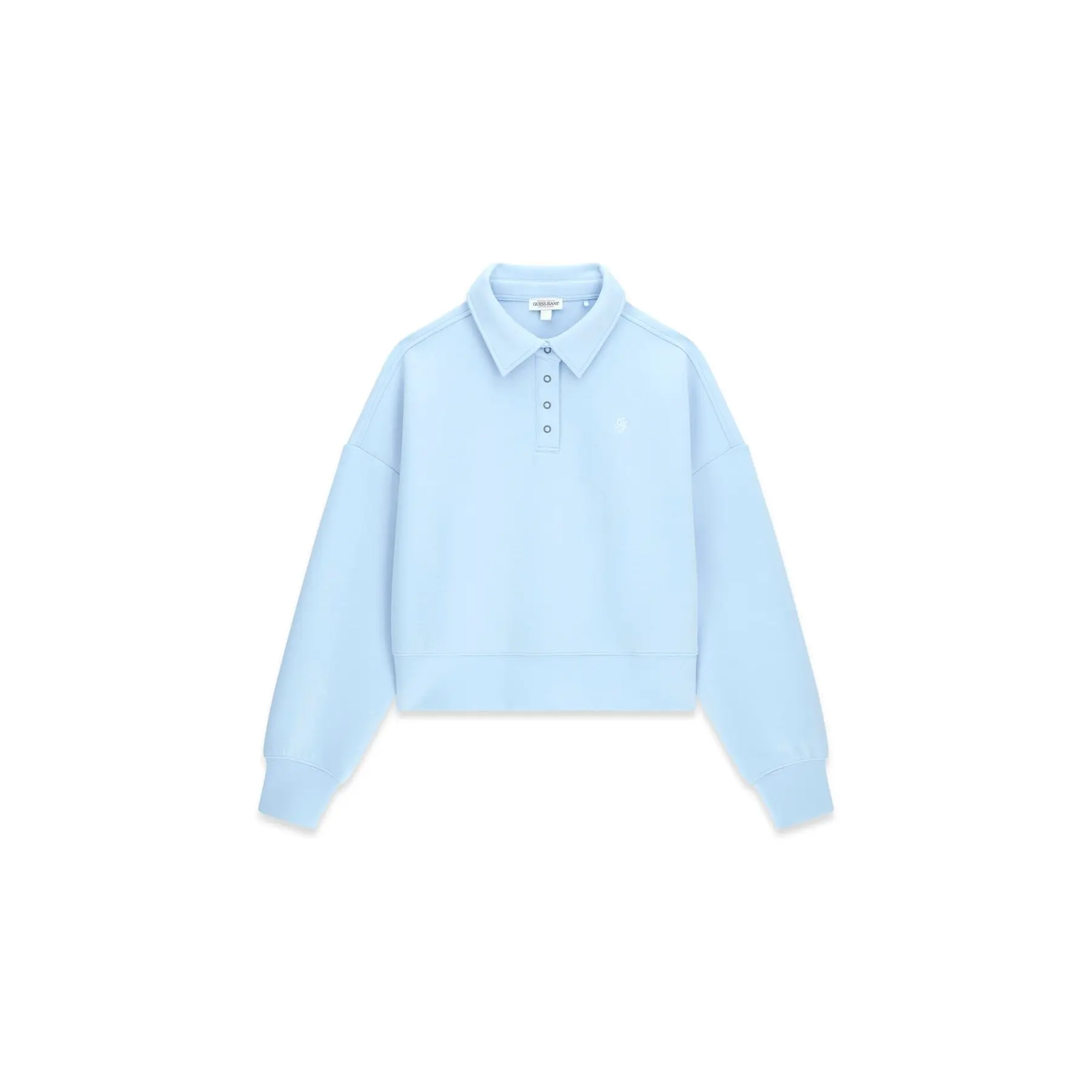 Guess Women's Bleu Sweatshirt Woman Gj Cropped