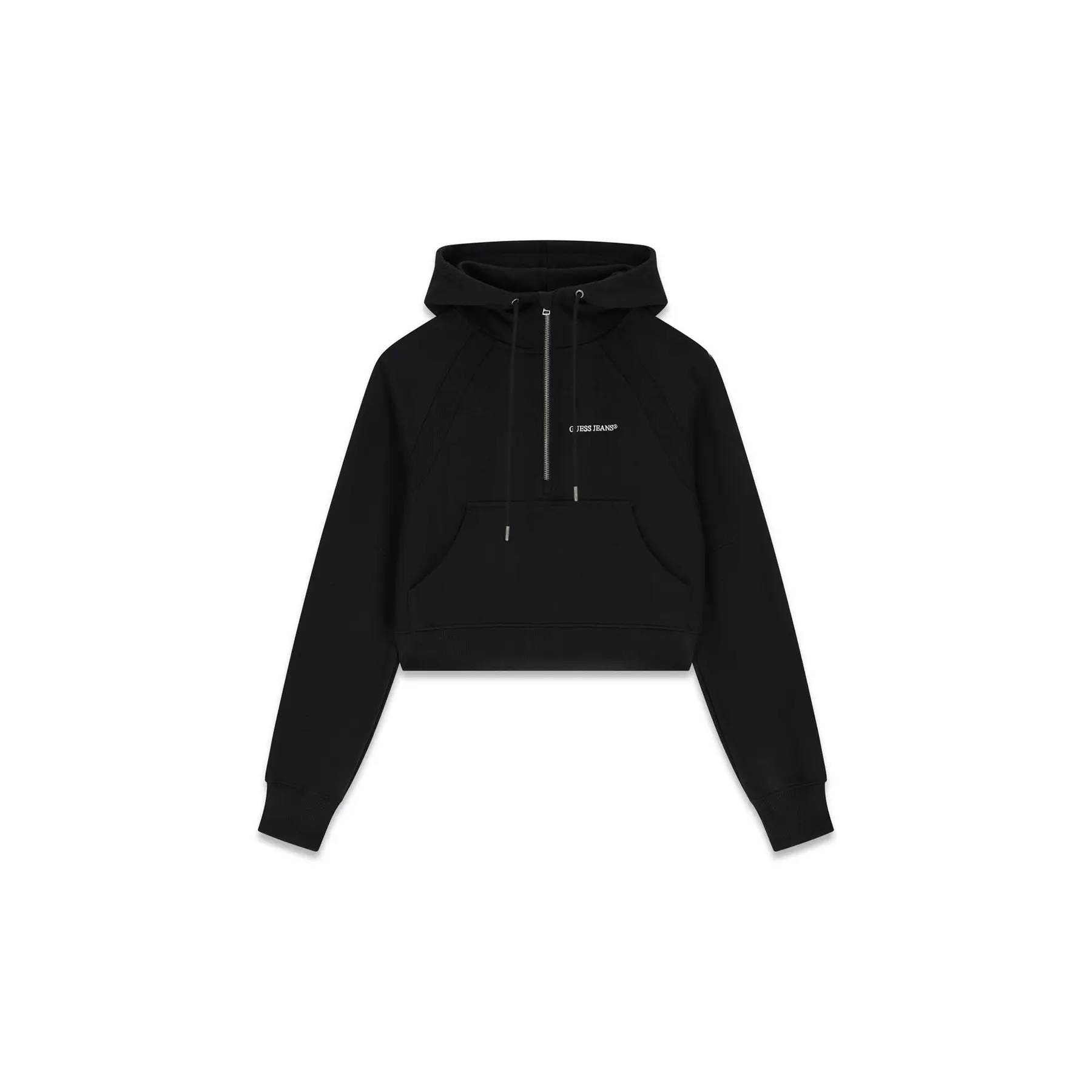 Guess Women's Noir Half-Zip Hooded Sweatshirt
