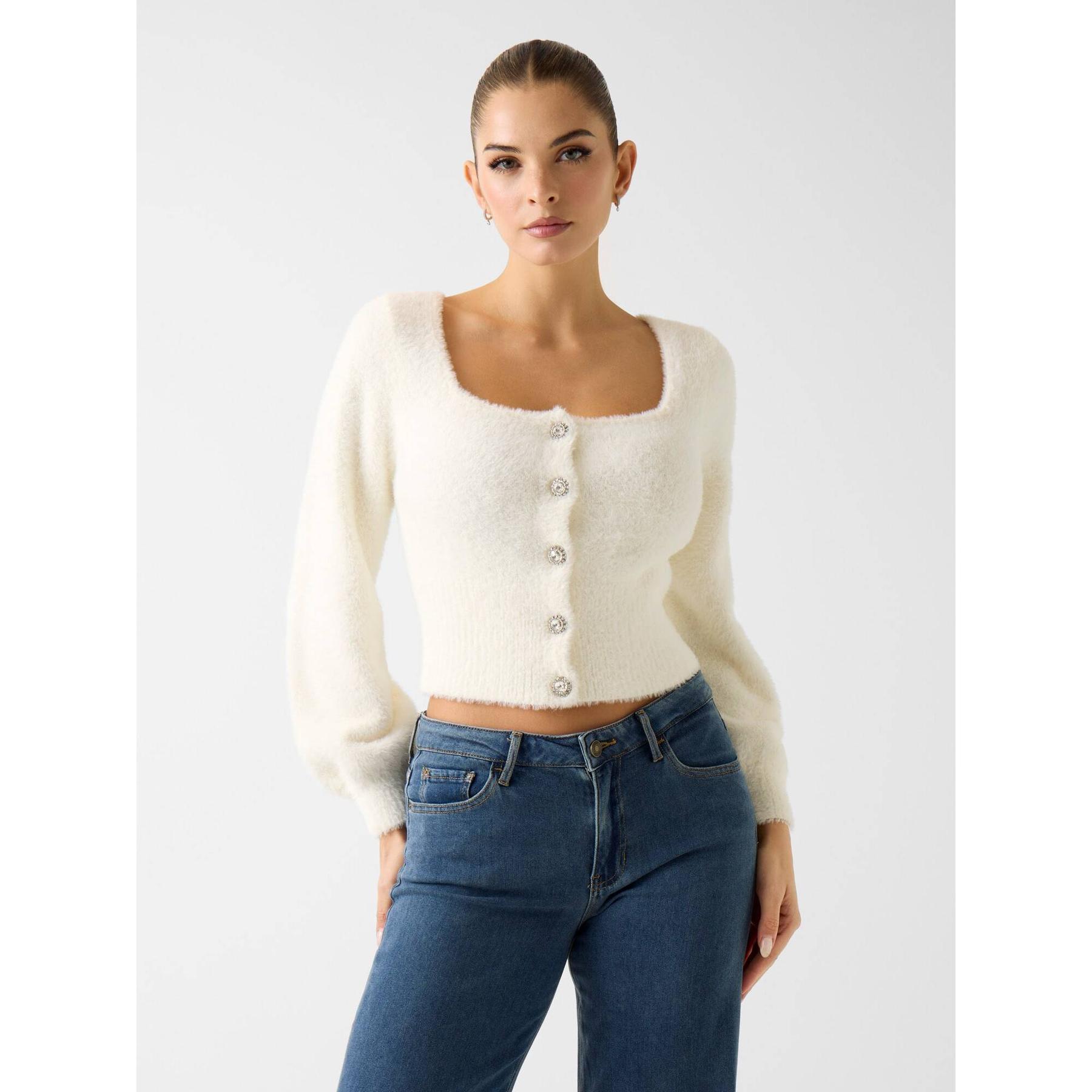 7621235202286 - Damen-Cardigan mit Pailletten Miko Fuzy