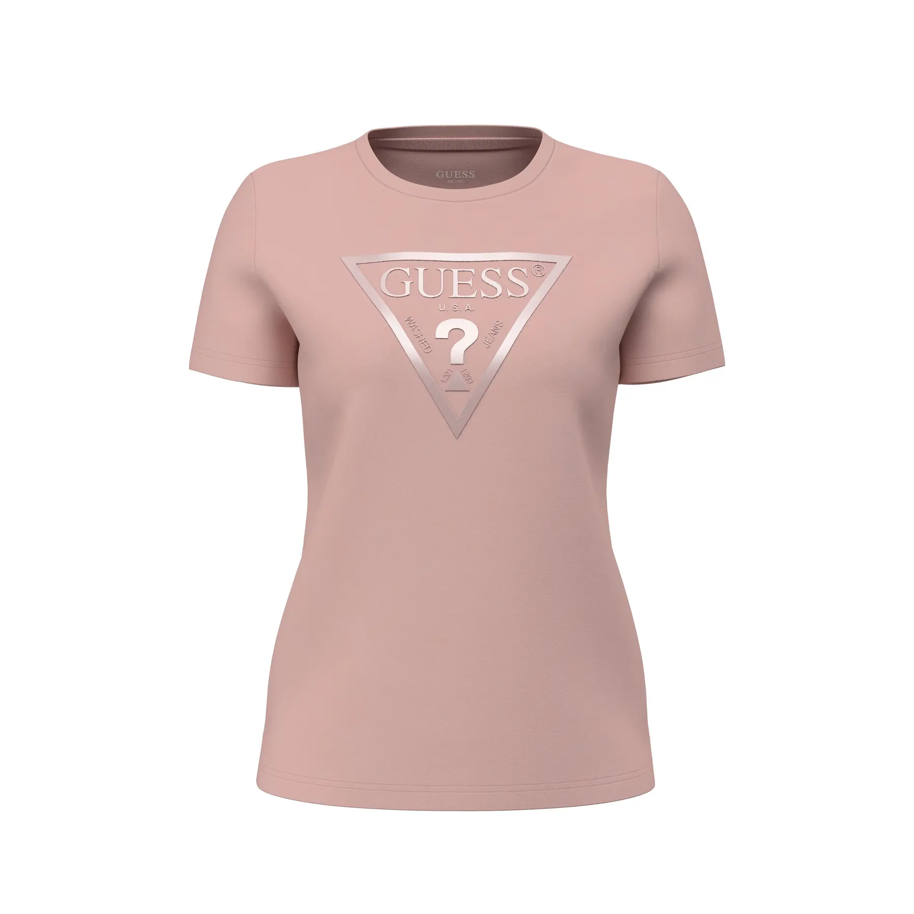 Damen T-Shirt Guess New Cn Basic Triangle