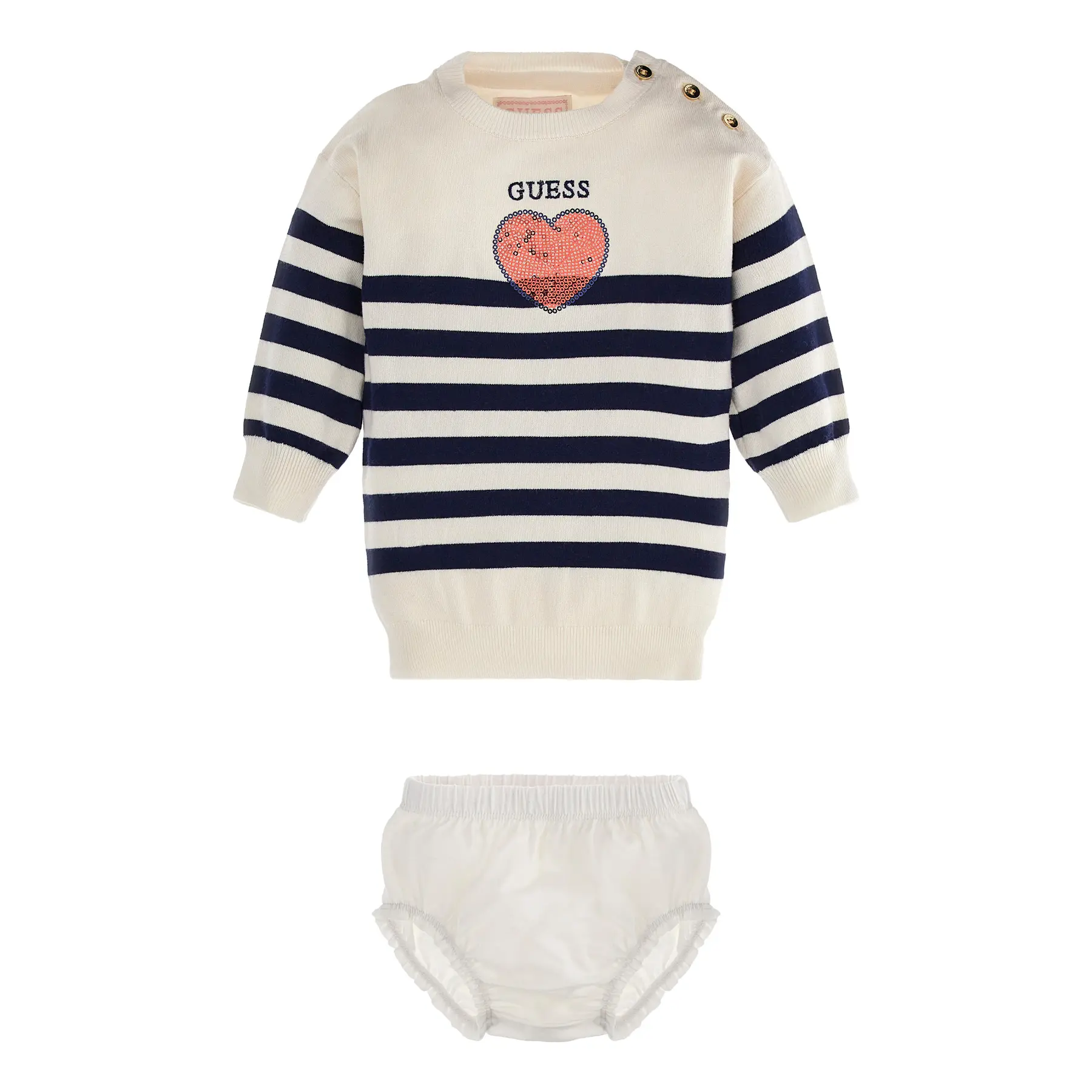 7622078733913 - Set aus Pulloverkleid und Höschen Baby Guess