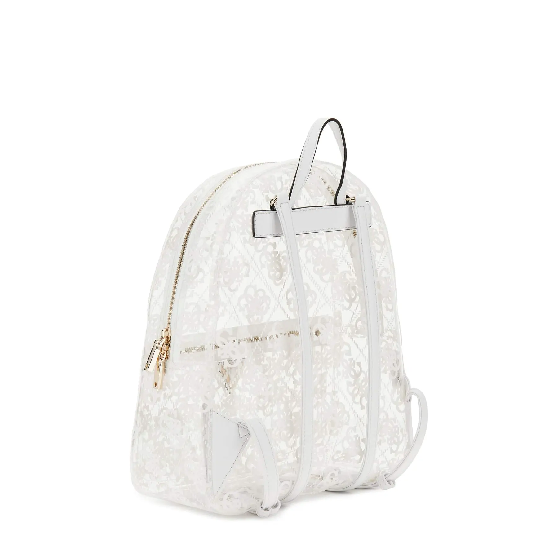 GUESS Monochrome Logo Womens Backpack GUESS Black-White Multi-Logo Message Print Backpack | eBay main image 2