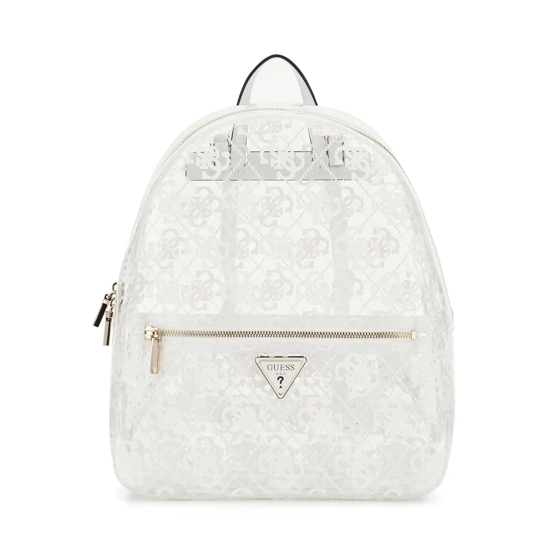 GUESS Monochrome Logo Womens Backpack GUESS Black-White Multi-Logo Message Print Backpack | eBay main image 4
