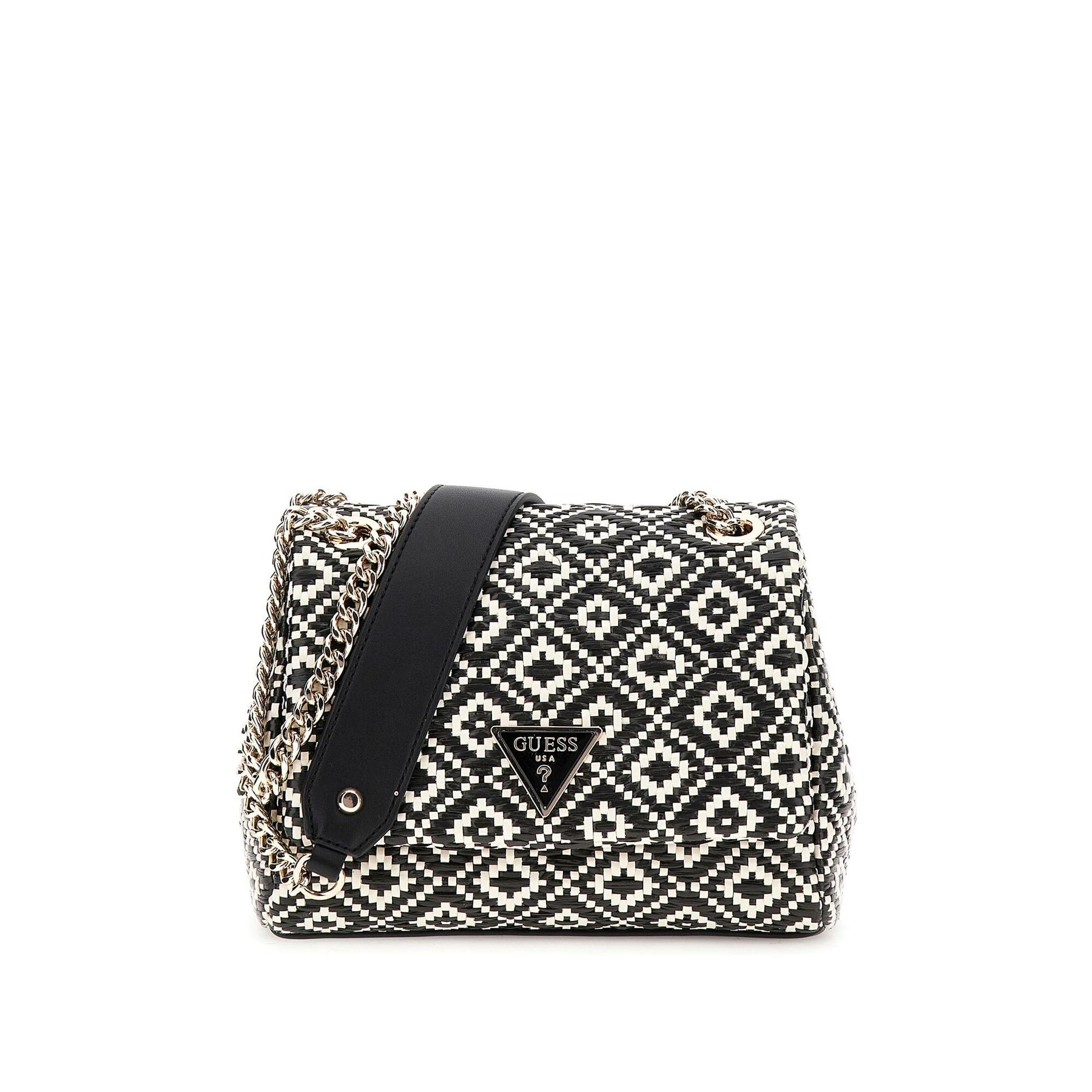 0190231819394 - GUESS Umhängetasche Ethno-Muster Emblem für Damen schwarz 0190231819394 - GUESS Umhängetasche Ethno-Muster Emblem für Damen schwarz