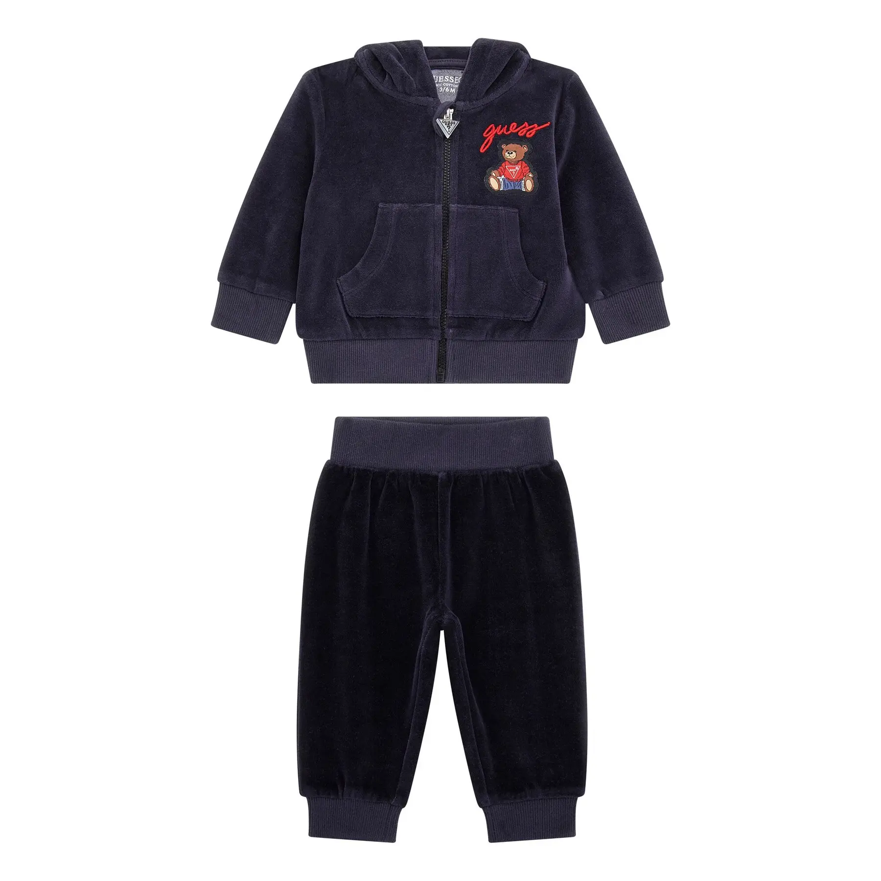 7625408361275 - Baby Set mit Kapuzenpullover aus Chenille und Jogginghose Guess