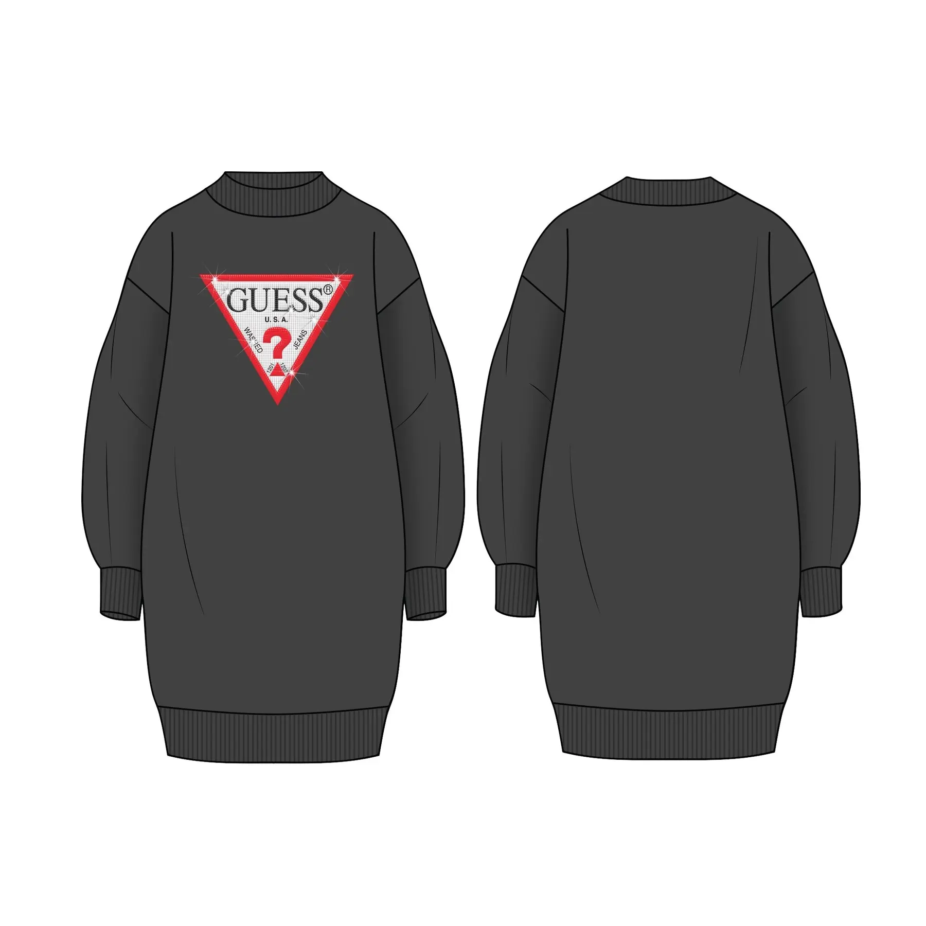 7626741356171 - Langarmkleid für Mädchen Terry