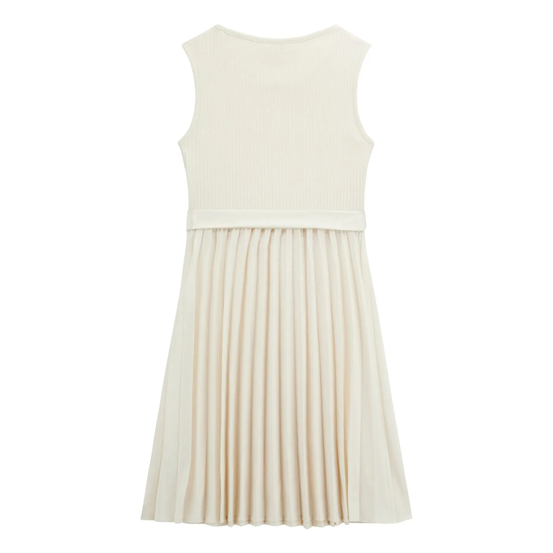 Image of Ärmelloses plissiertes Kleid mit Gürtel für Mädchen Guess