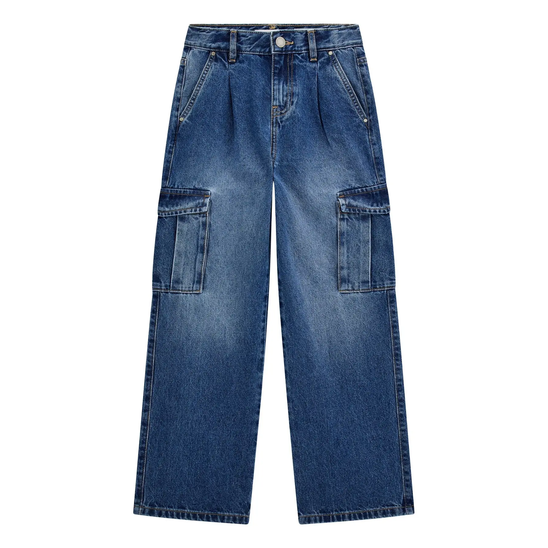 7620837792737 - Mädchen Cargo Jeans aus fester Baumwolle Guess