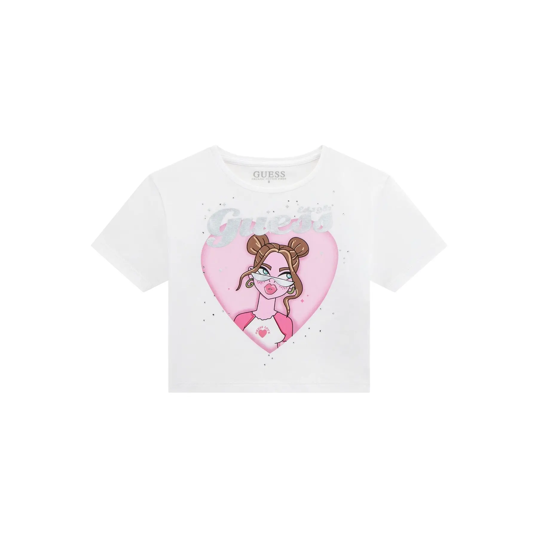 T-shirt crop enfant Guess