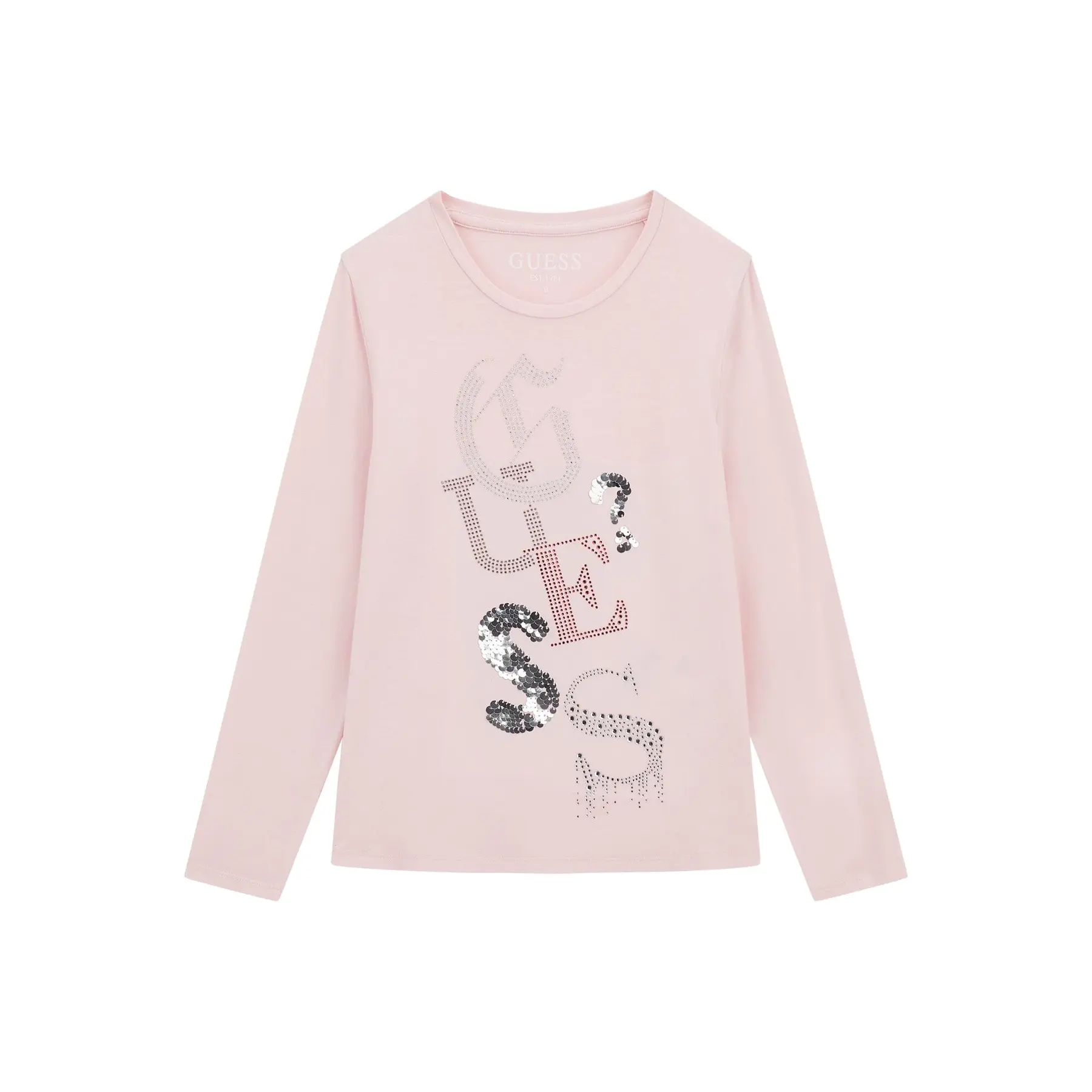 7620837683370 - Langarm-Viskose-T-Shirt für Mädchen Guess