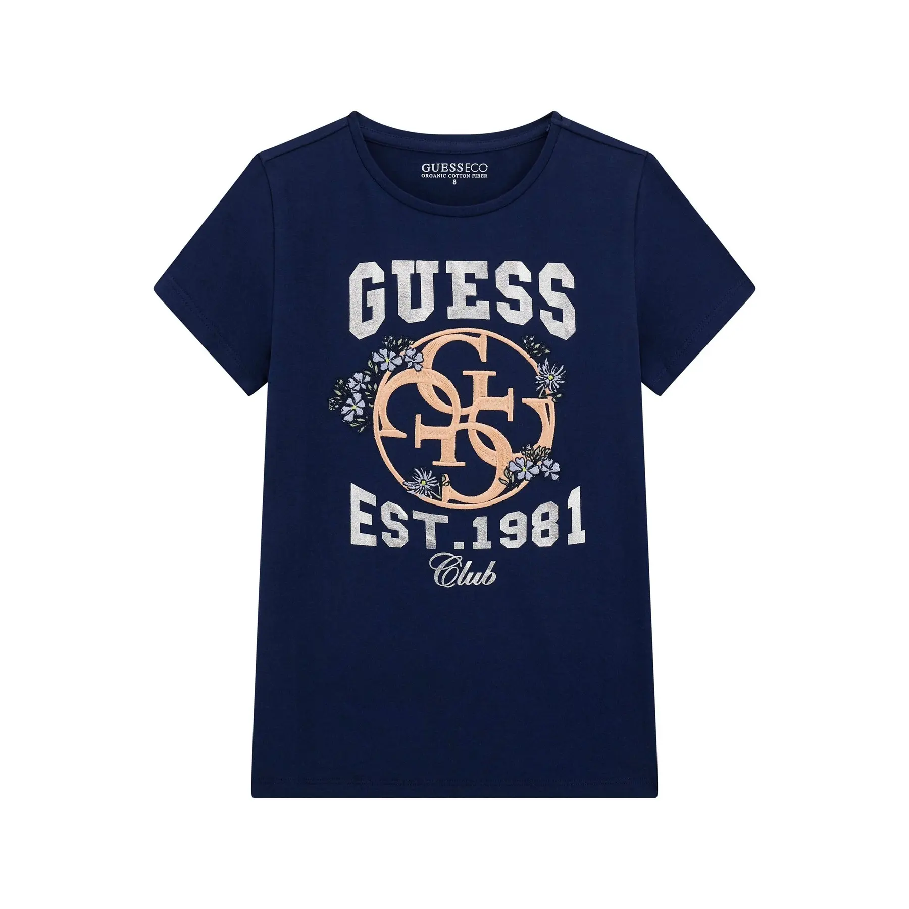 7620837685510 - T-Shirt mit gesticktem 4G-Logo für Mädchen Guess