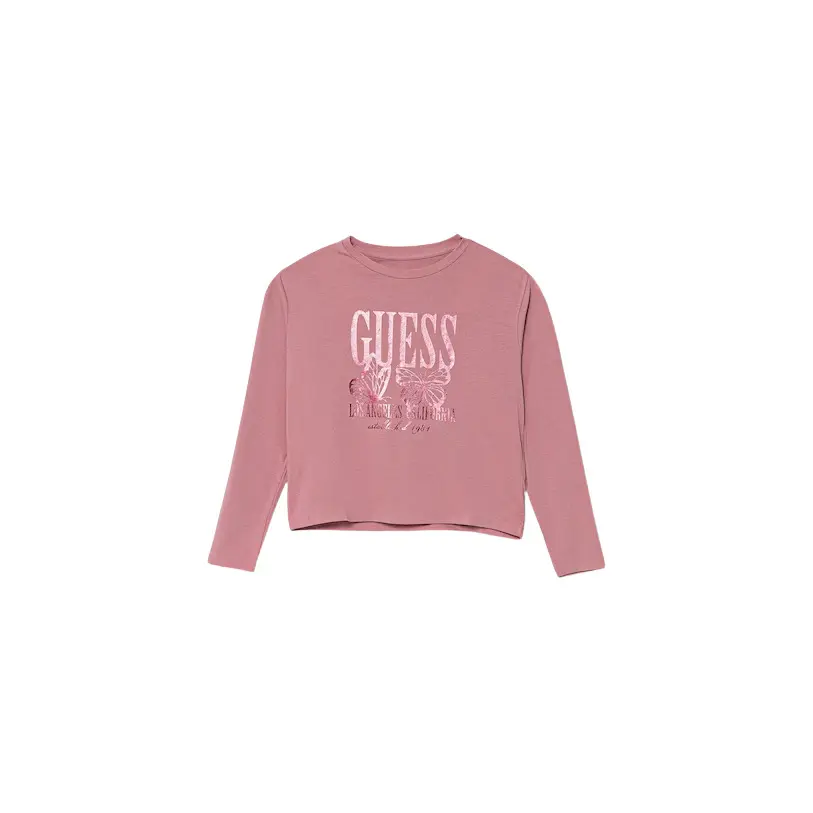 7620837686739 - Mädchen-T-Shirt mit langen Ärmeln und Rundhalsausschnitt Guess