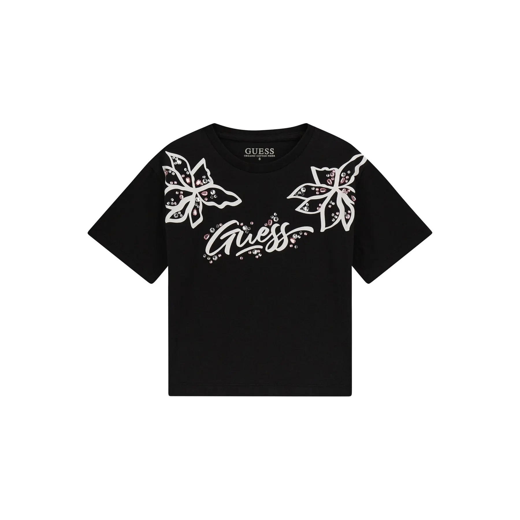 7620837943078 - T-Shirt mit Logo und Strass für Mädchen Midi