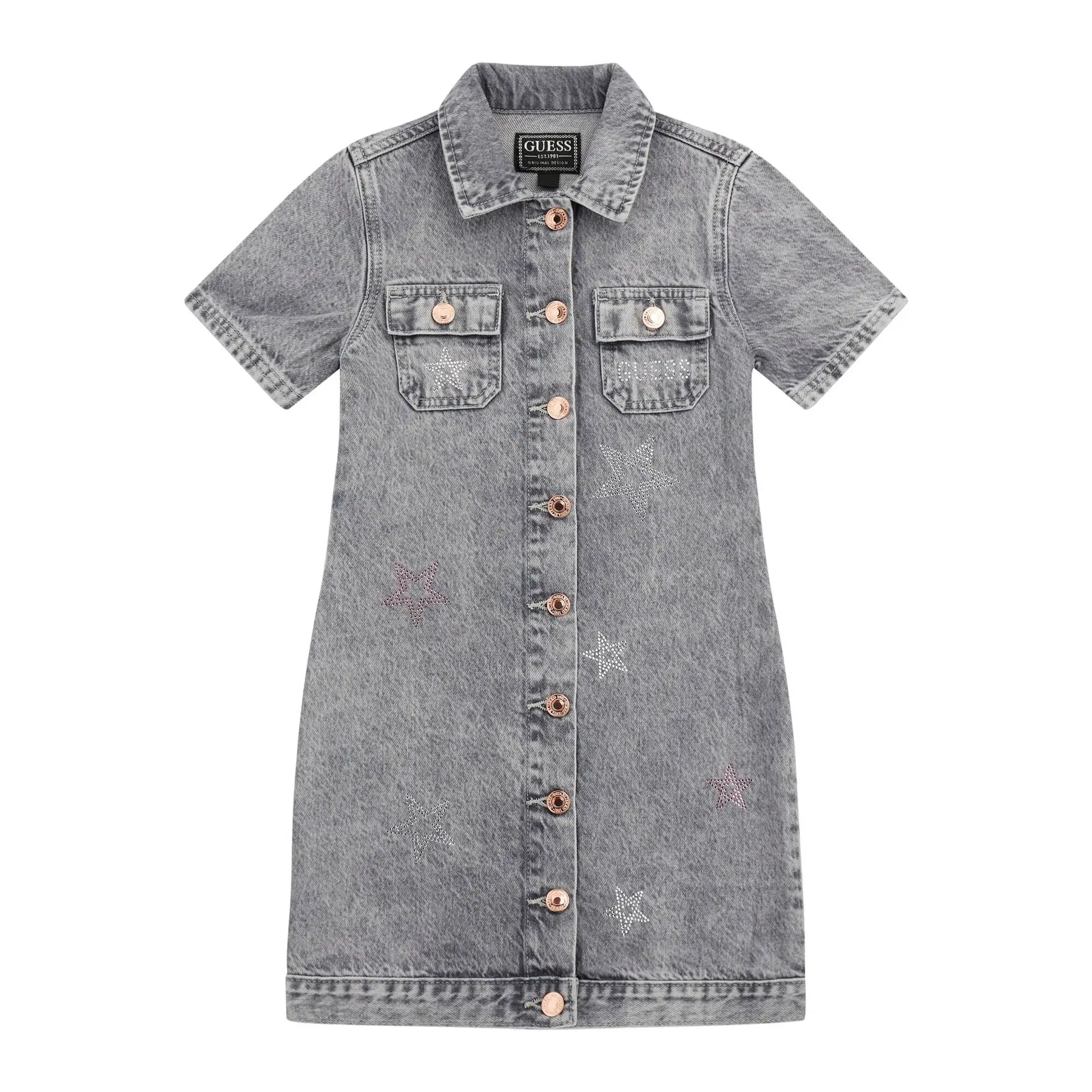 7620837690026 - Mädchen Langarmkleid mit Stern RGD DNM