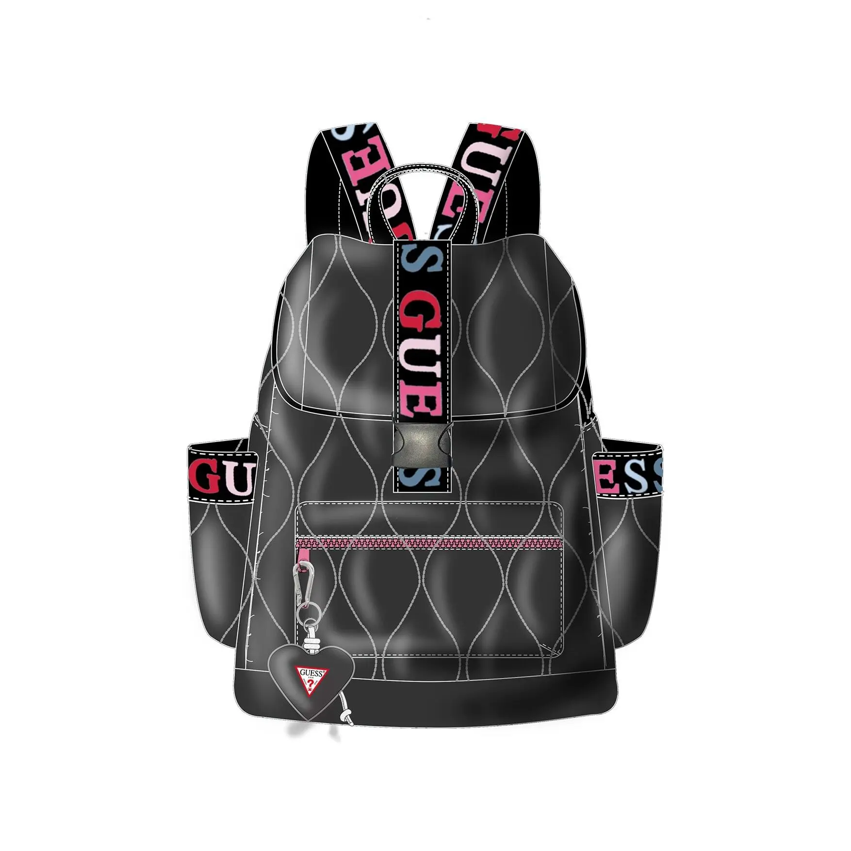 7620837794281 - Mädchen Rucksack mit Polsterung Guess