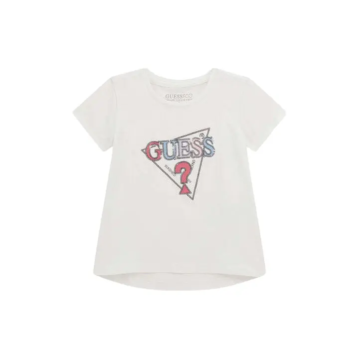 7620837698251 - T-Shirt mit dreieckigem Logo für Mädchen High Low