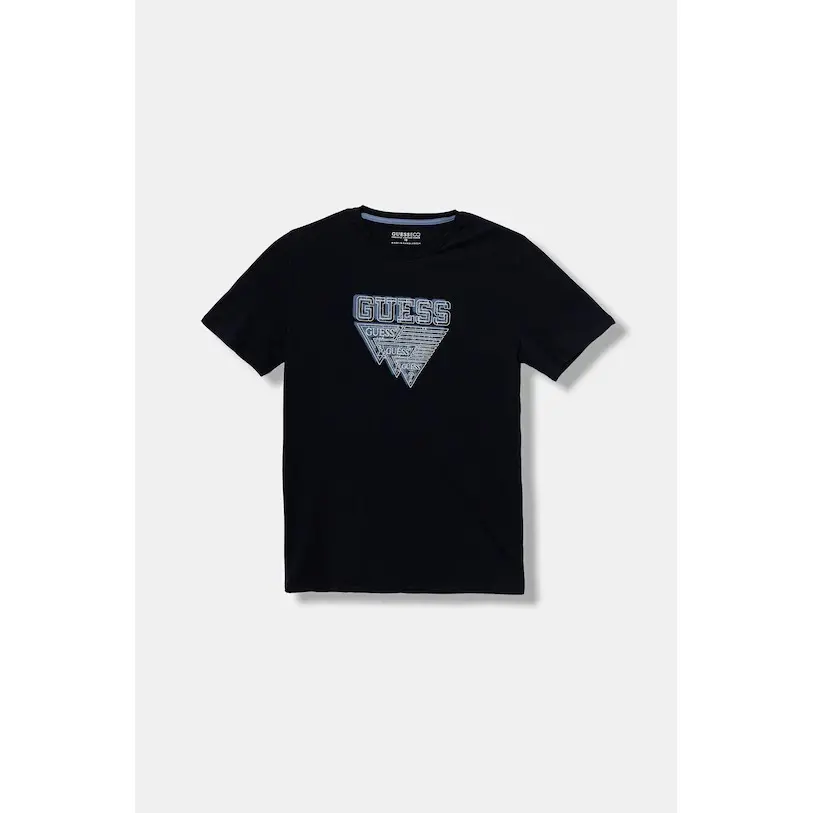 7620837803310 - Kurzarm-T-Shirt mit rundem Halsausschnitt aus Baumwolle für Kinder Guess