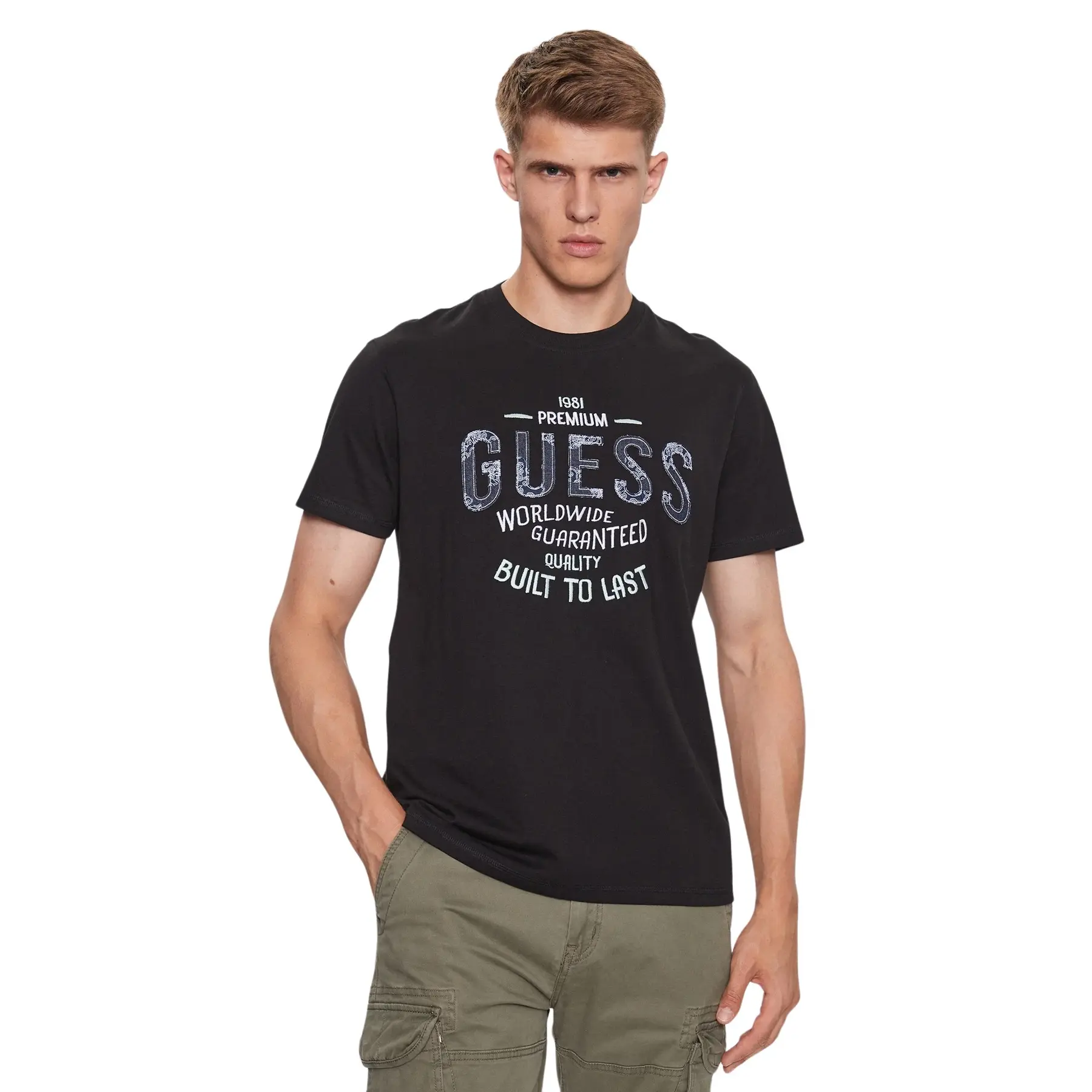 7622336631364 - T-Shirt mit Rundhalsausschnitt Patch