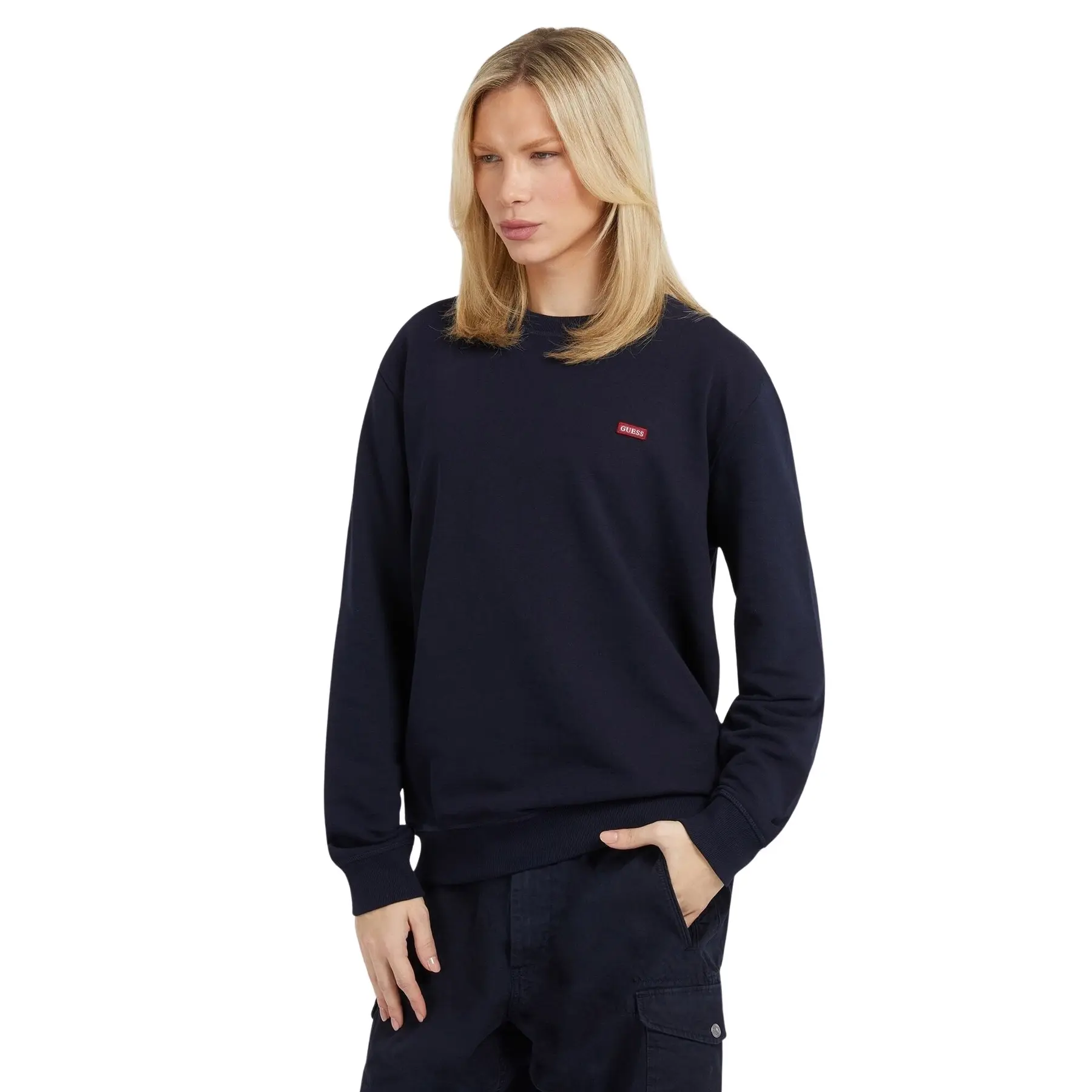 7621701746818 - Sweatshirt Rundhalsausschnitt Logo Patch