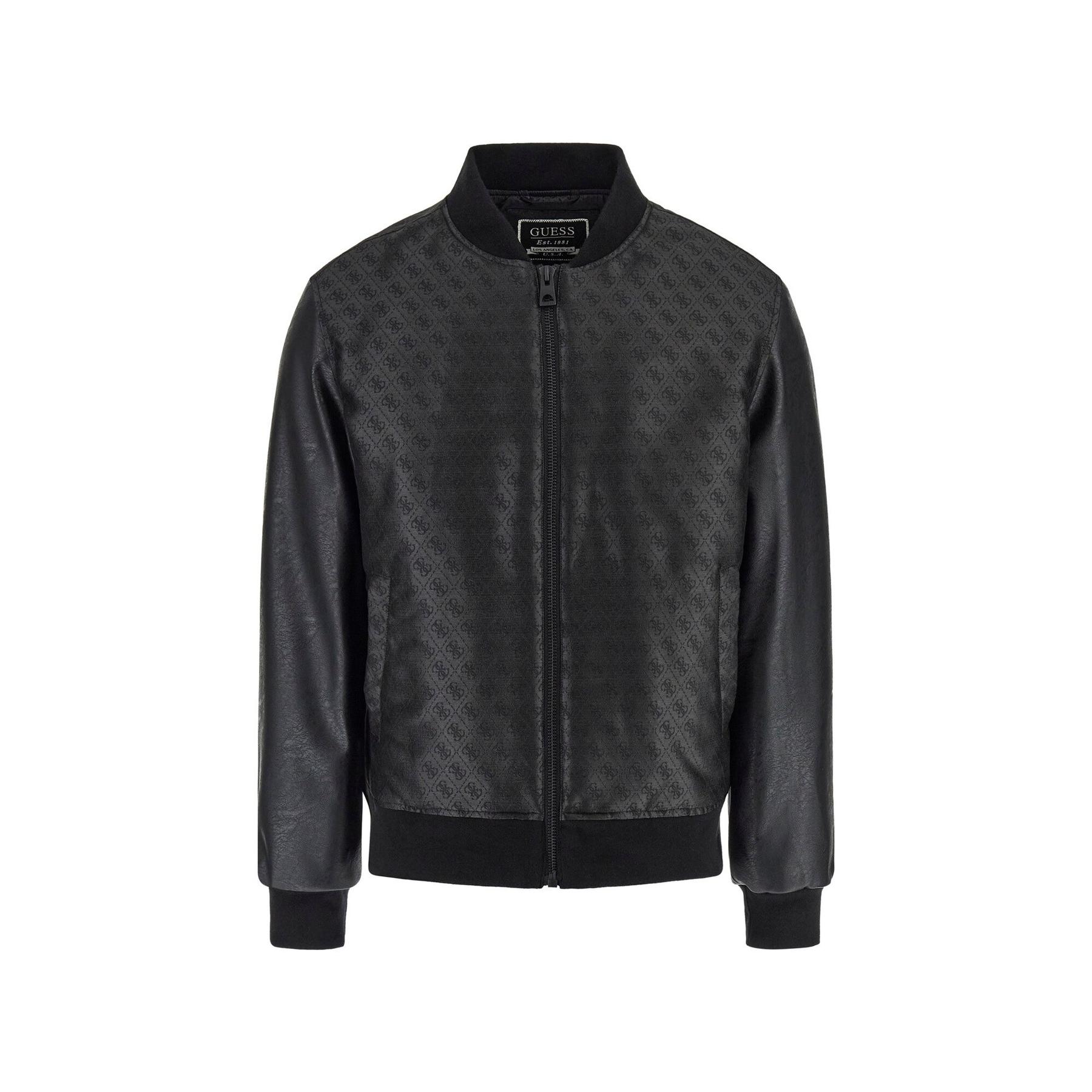 7625408484417 - Bomberjacke mit Label-Strukturmuster Modell VARSITY