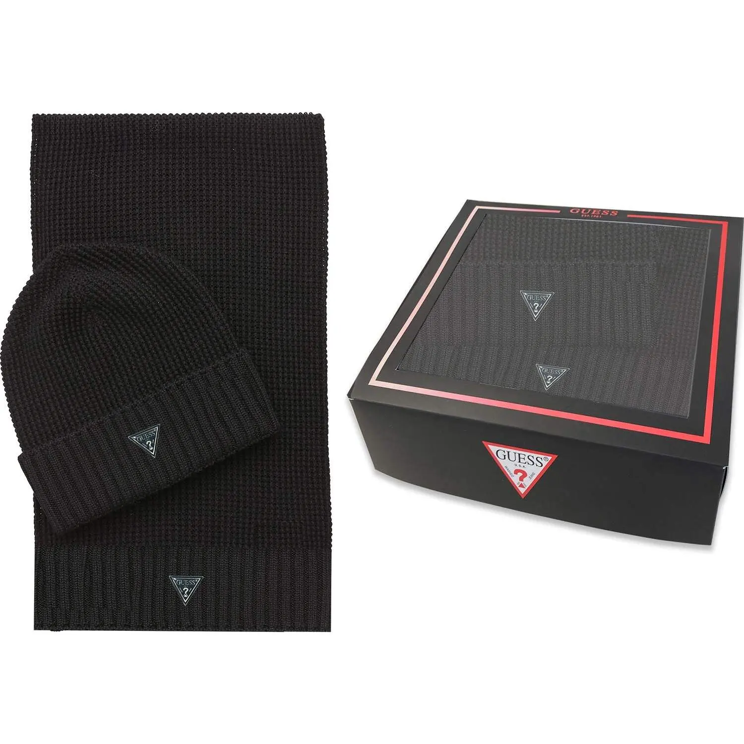 7625408296072 - Schal- und Mützen-Set mit Geschenkbox Guess