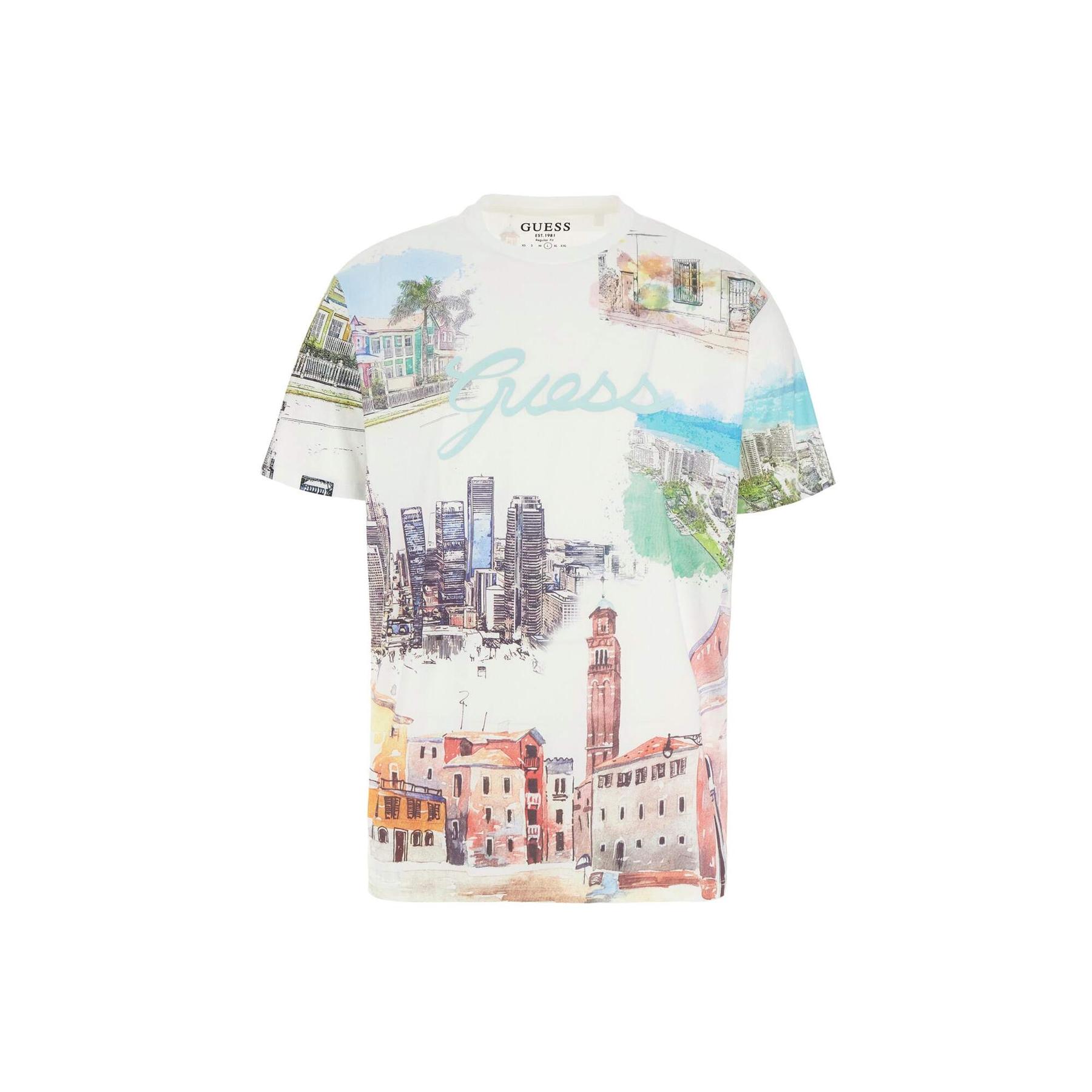 7626101486463 - T-Shirt Riviera Postcard