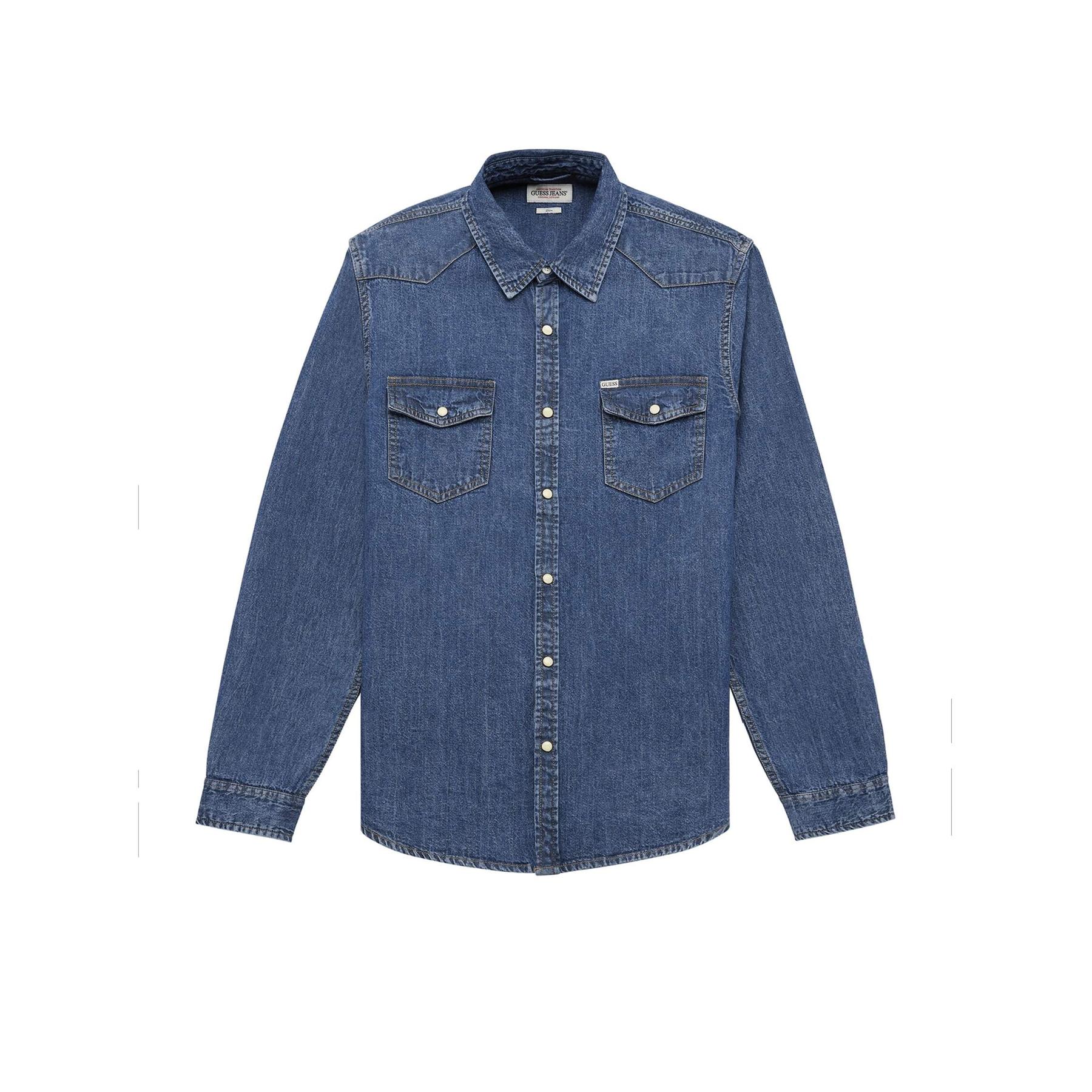 7618391184617 - Slim Fit Langarmjeanshemd Guess