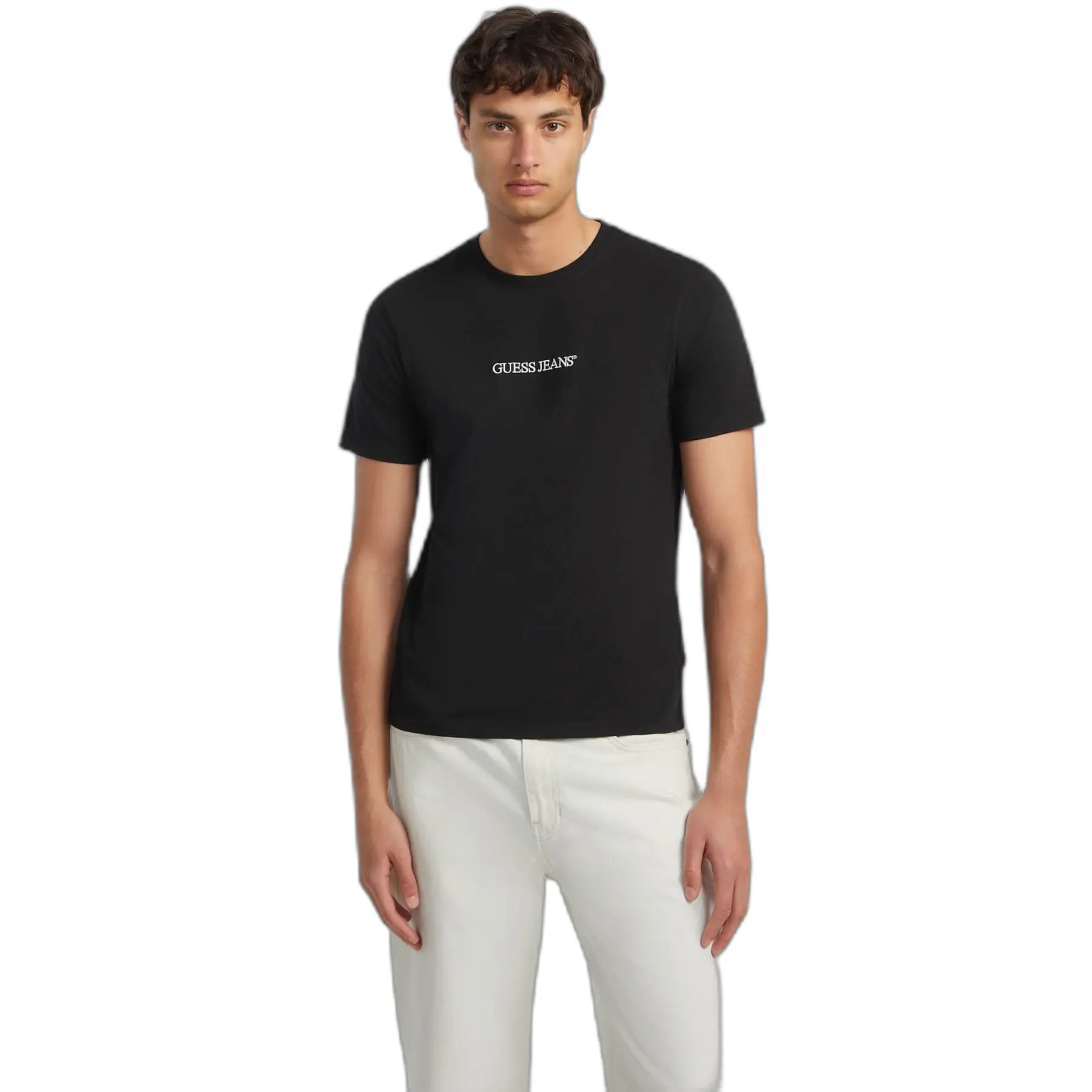 7618391208979 - Slim Fit T-Shirt mit gesticktem Logo Guess