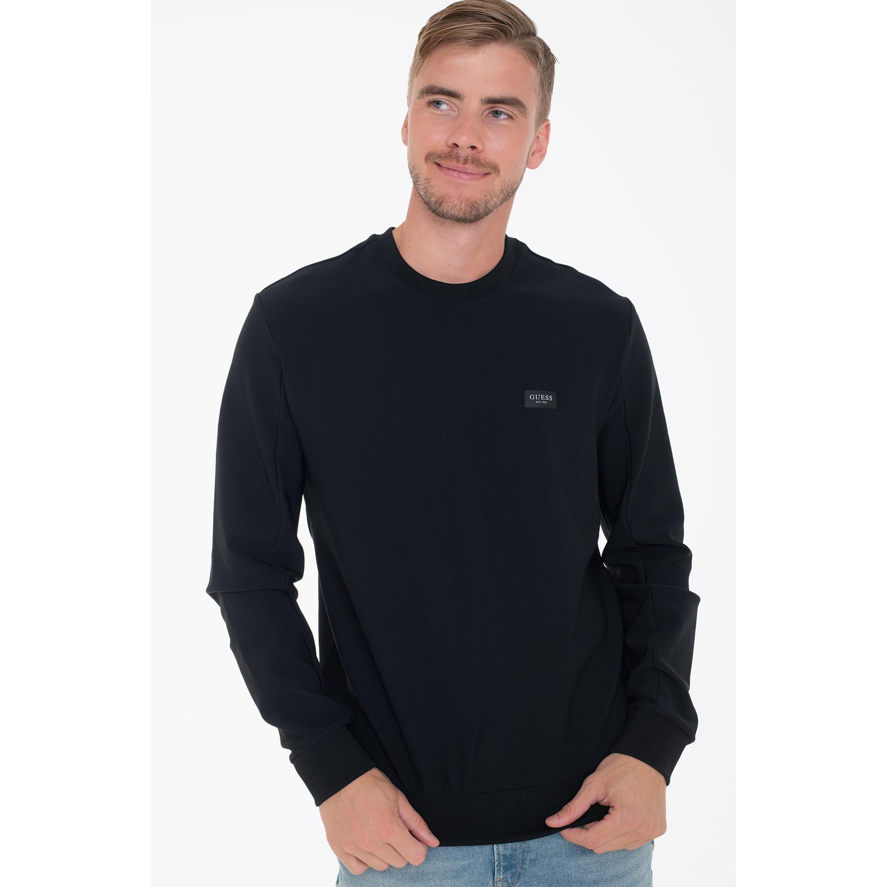 7618391354270 - Dehnbare Sweatshirt mit Rundhalsausschnitt Tech