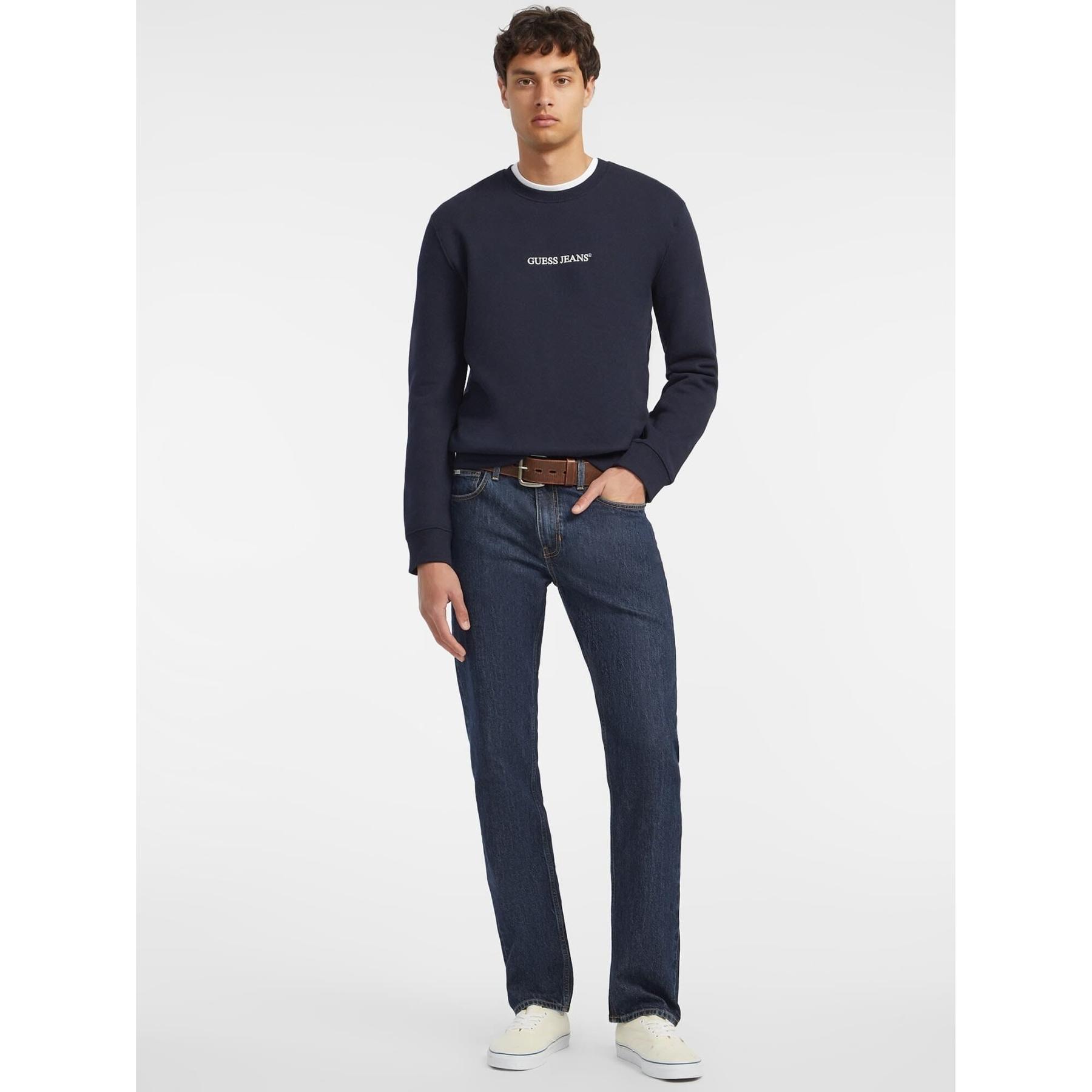 7618391275803 - Slim-Fit Sweatshirt mit gesticktem Logo Guess