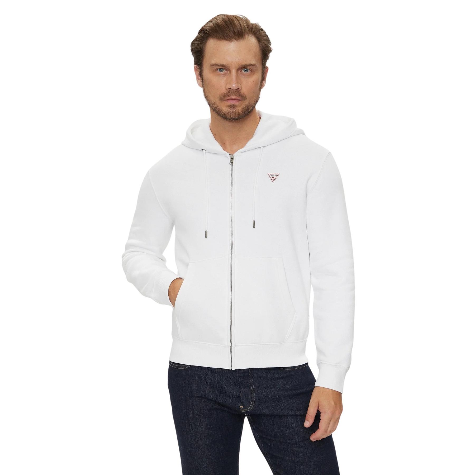 7618391276596 - Slim Fit Kapuzenjacke mit Mini-Dreieck Guess