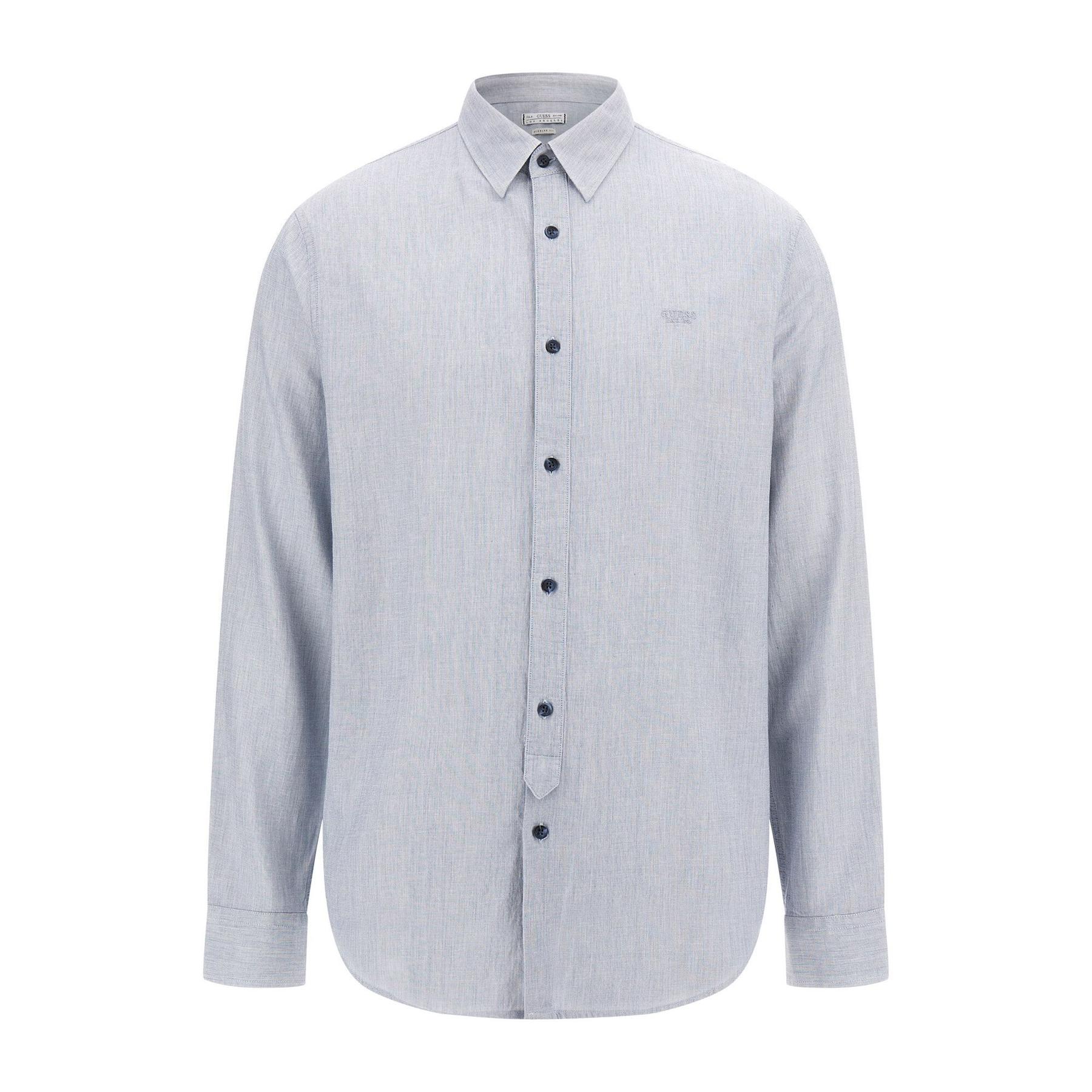 7628907104275 - Baumwoll-Viskose-Hemd Guess