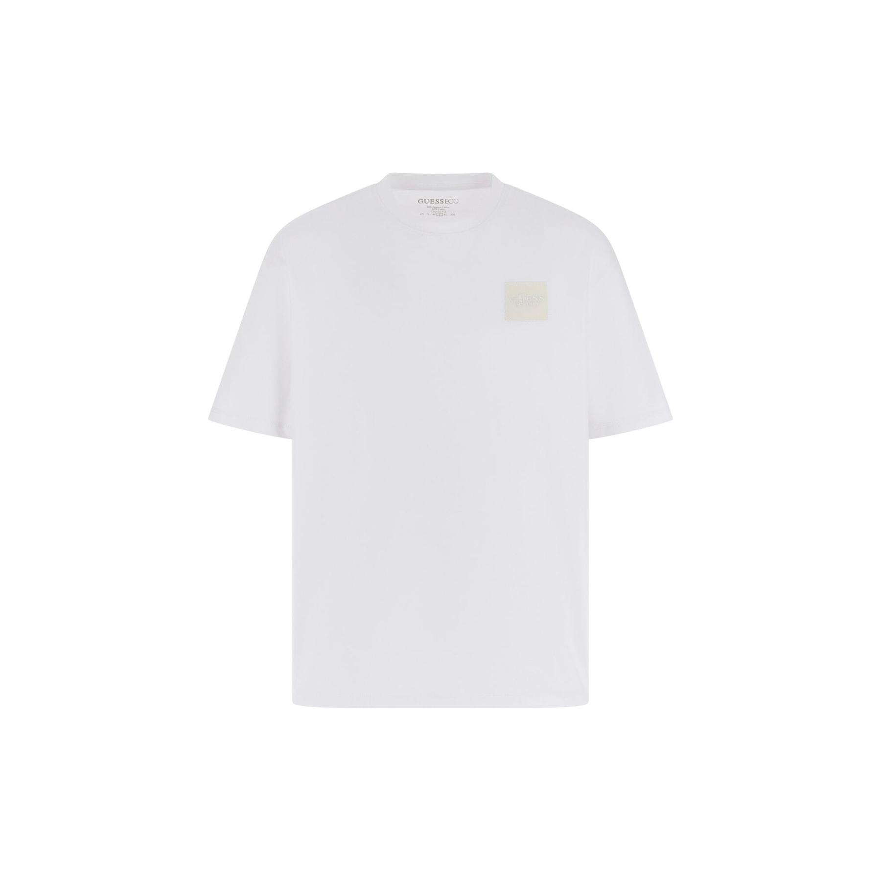 7628907034220 - T-Shirt mit rundem Ausschnitt und aufgesticktem Patch auf der Brust Guess