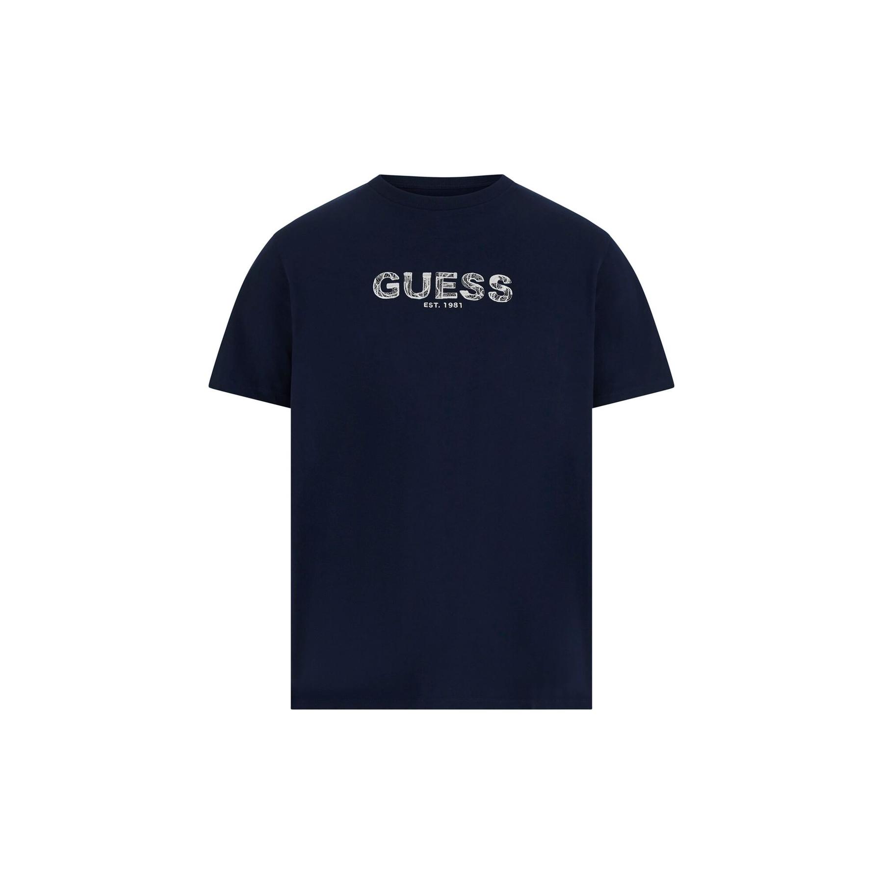 7628907038655 - Basic T-Shirt mit gesticktem Logo Guess