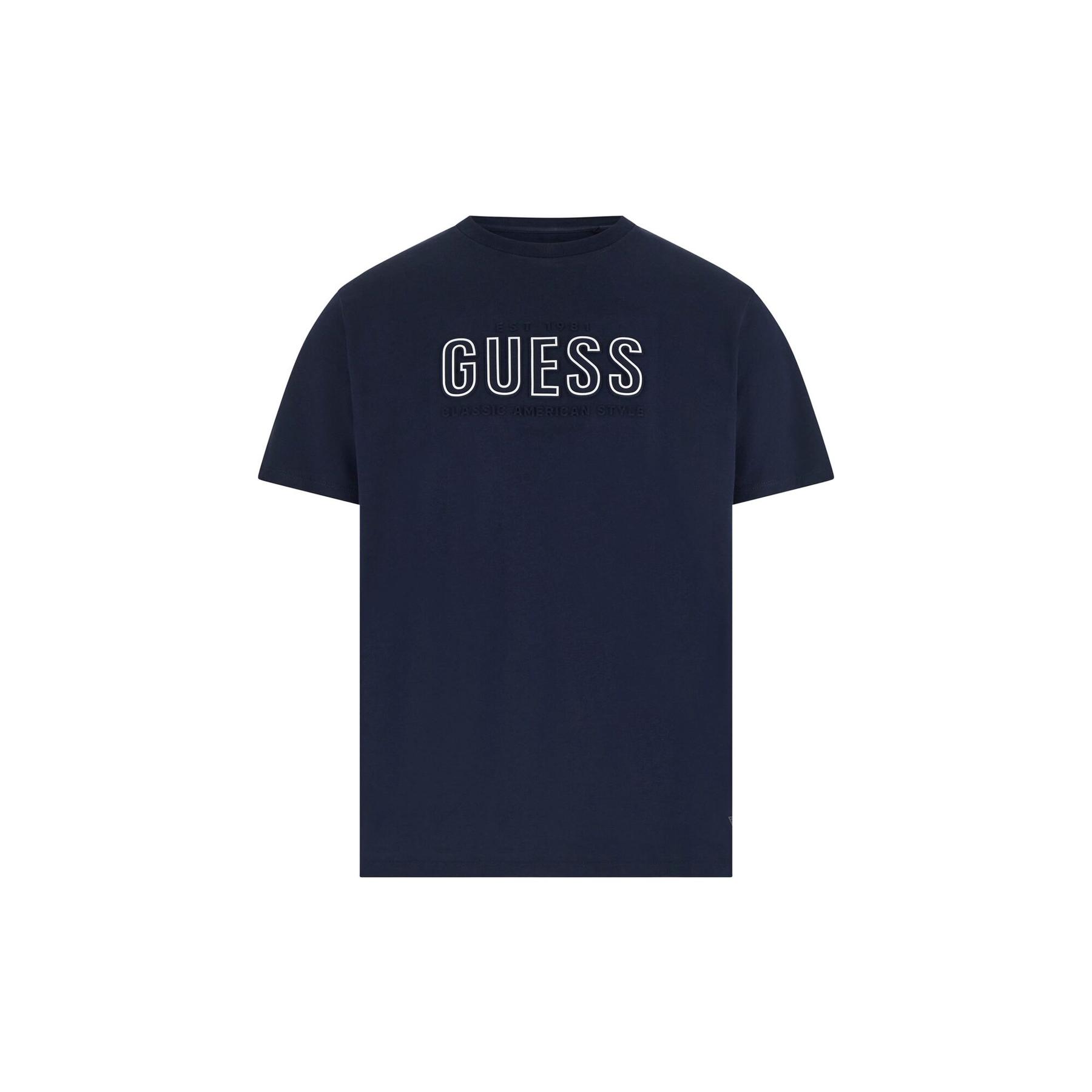 7628907099847 - Basic T-Shirt mit geprägtem Logo Guess