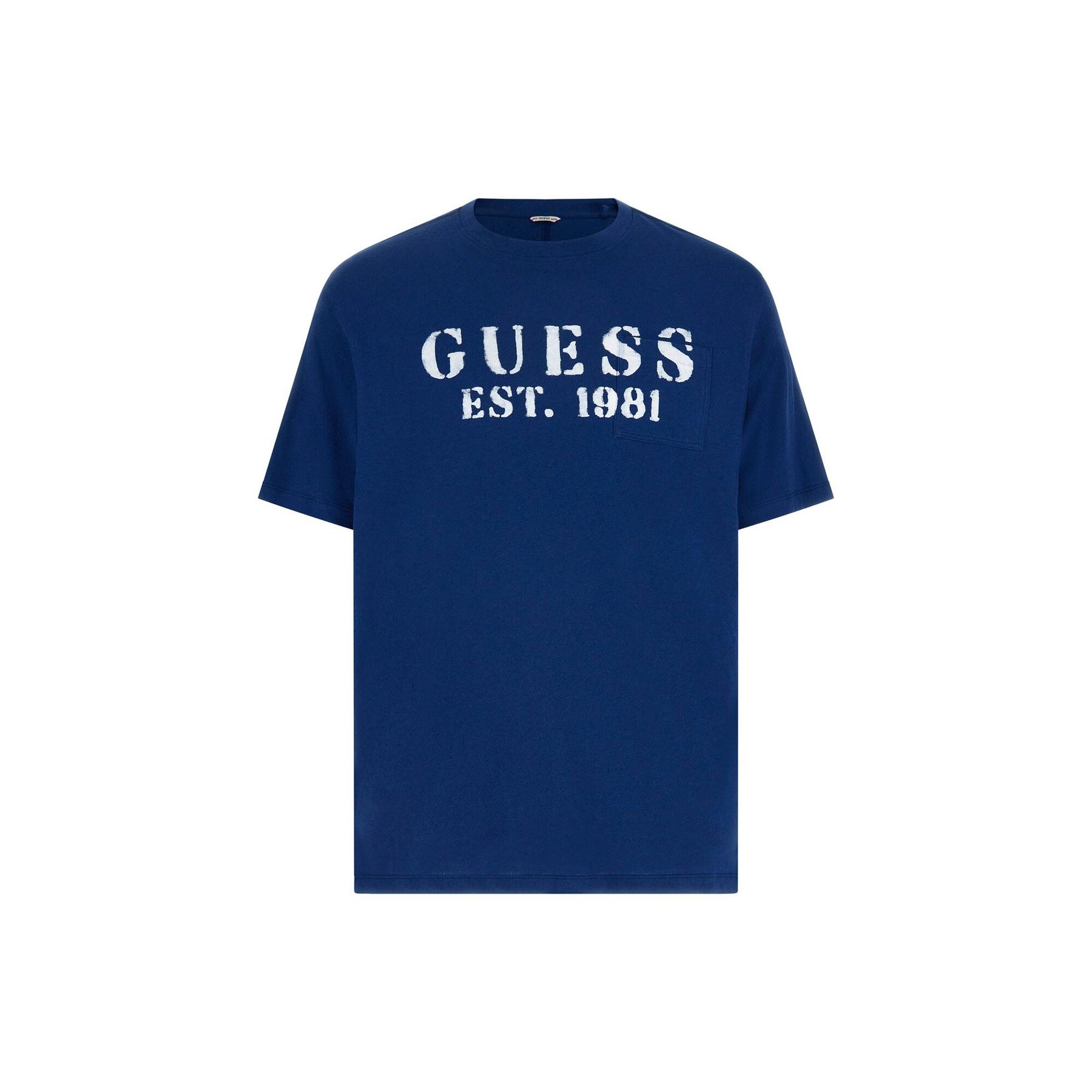 7628907045486 - T-Shirt mit nautischem Druck Guess