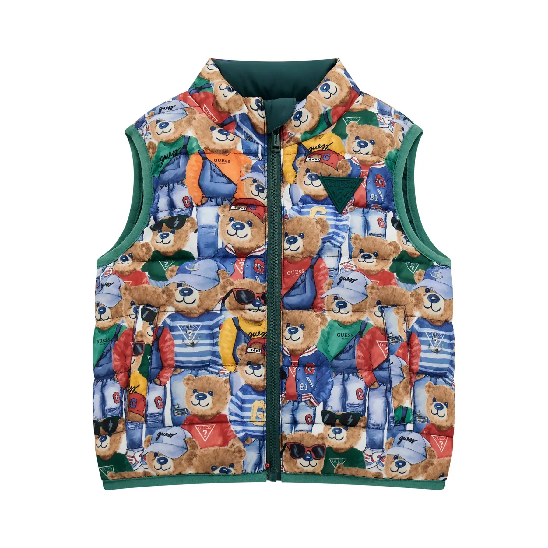 7626741353422 - Wendbare ärmellose Kinderjacke Guess