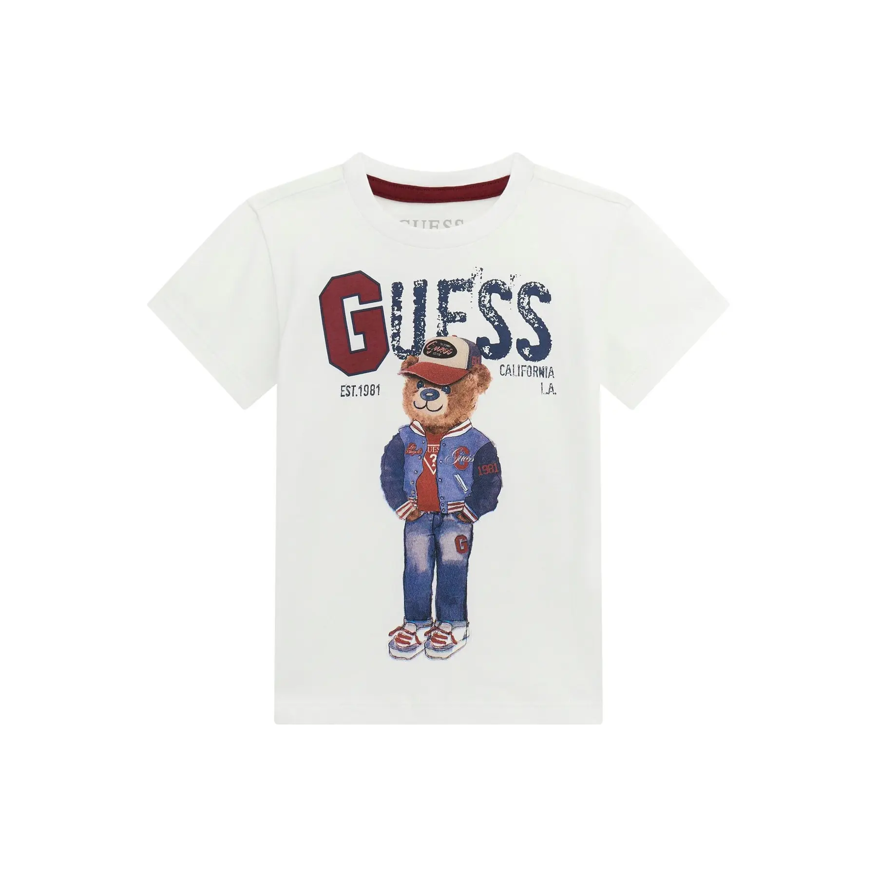 7620837734683 - Klassisches langärmeliges Rundhals-T-Shirt für Baby Jungen Guess
