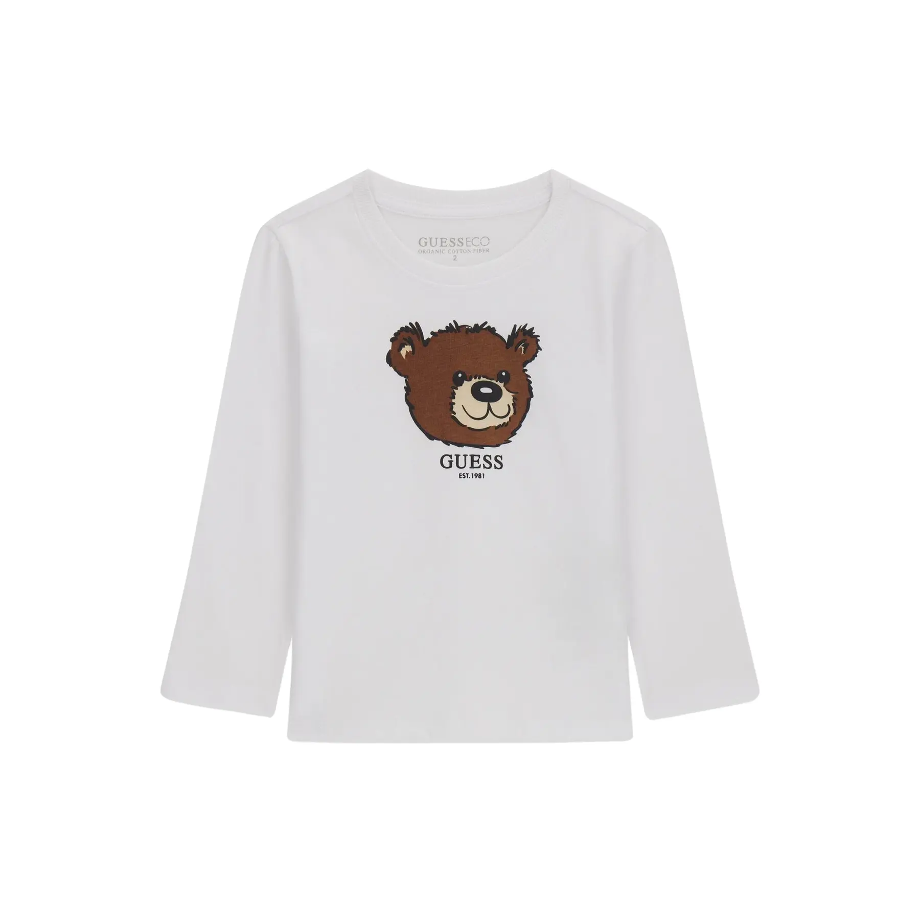 7620837735888 - Gerade geschnittenes Langarm-T-Shirt für Kinder Guess