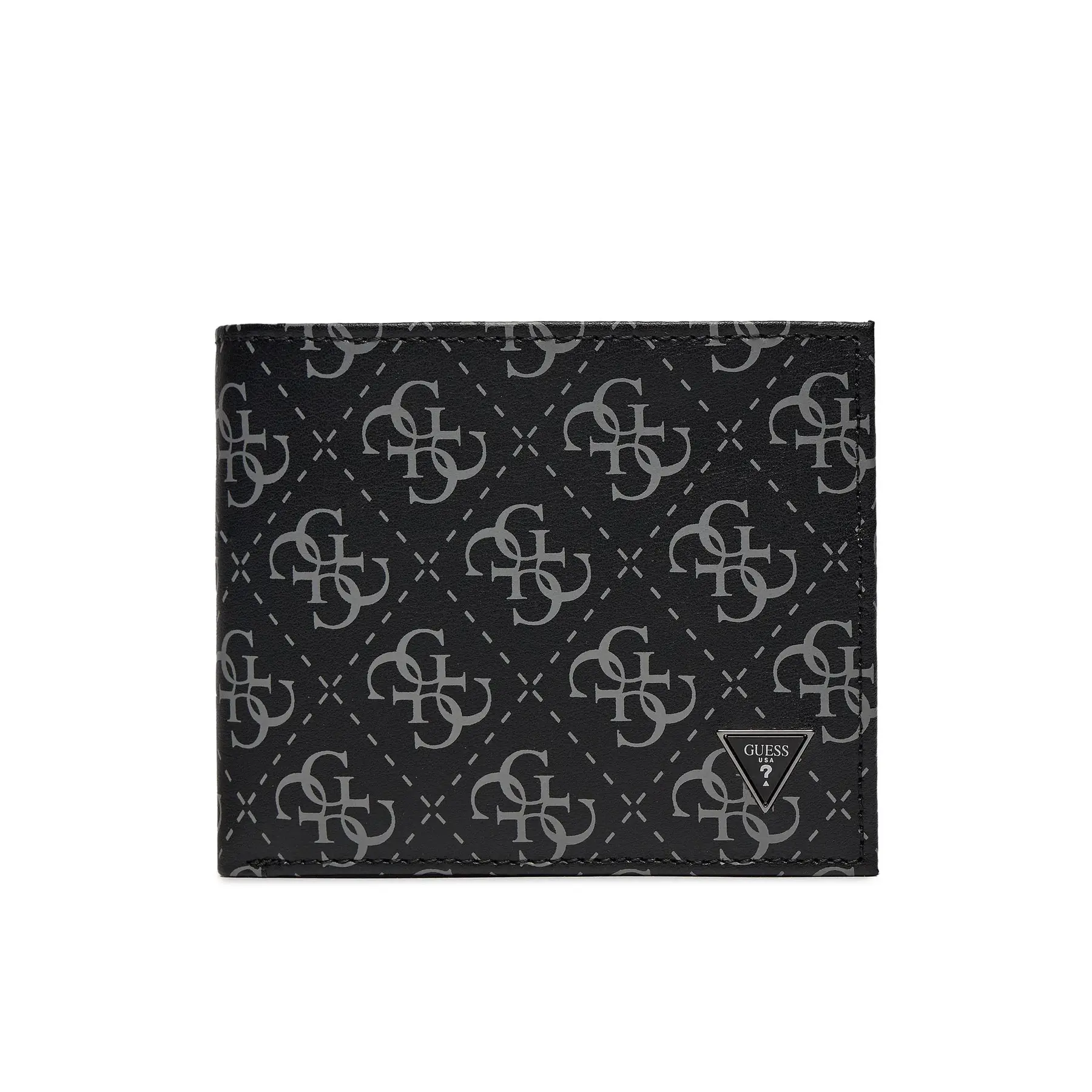 Guess Men's Noir Wallet With Coin Pocket Mito Billfold