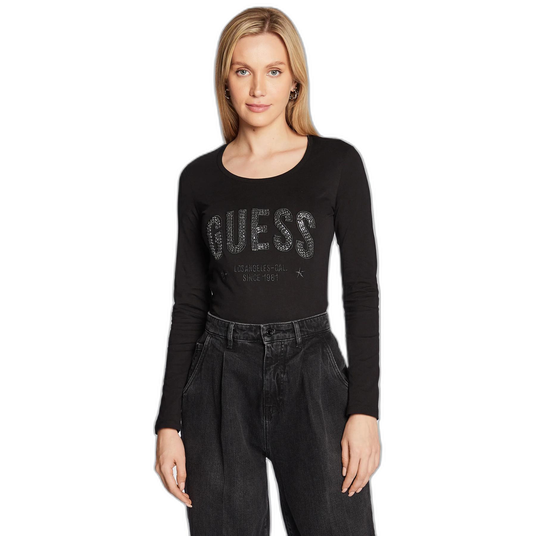 7619342273046 - T-Shirt mit Rundhalsausschnitt und langen Ärmeln Frau Mirela