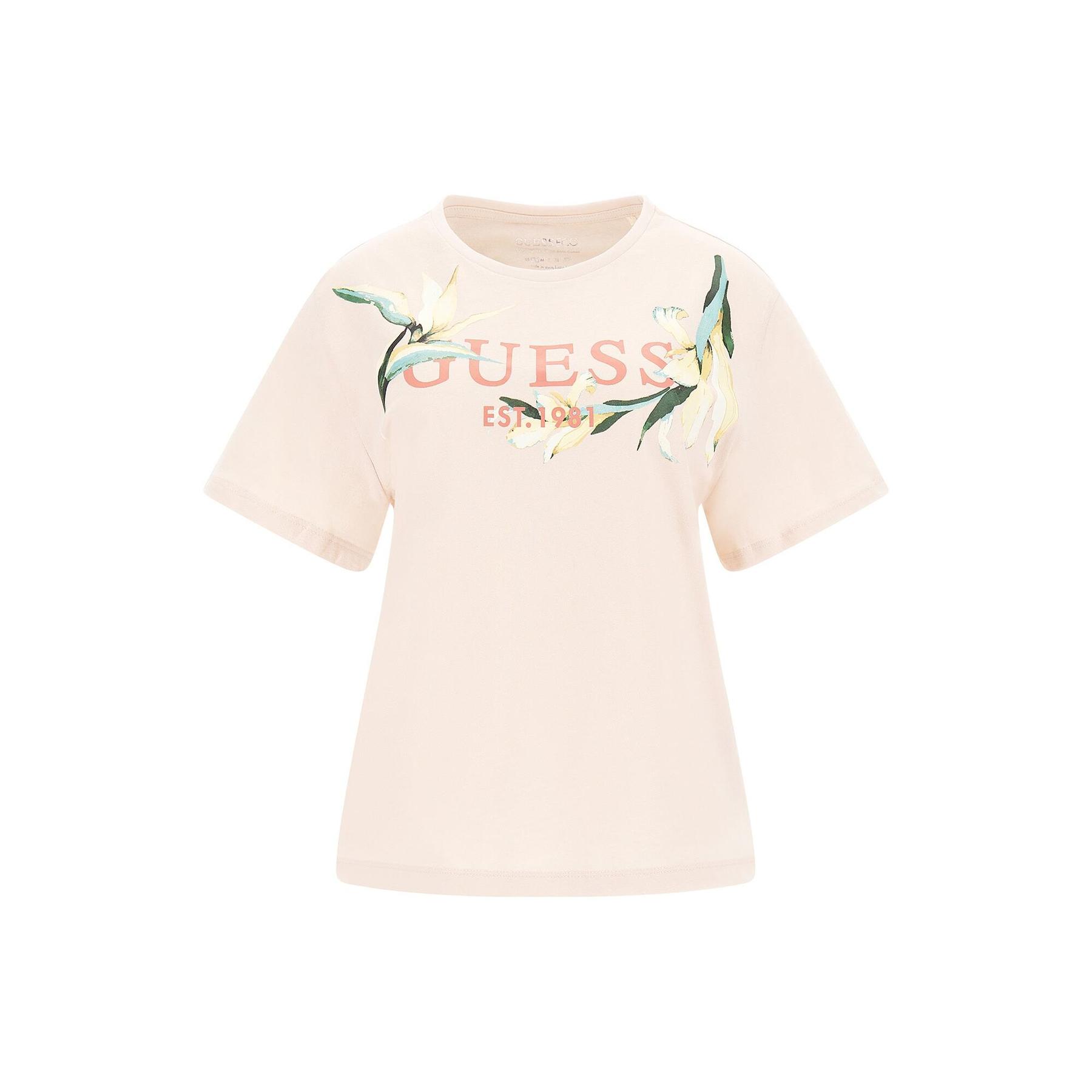 7621701875808 - T-Shirt Frau Logo Flowers