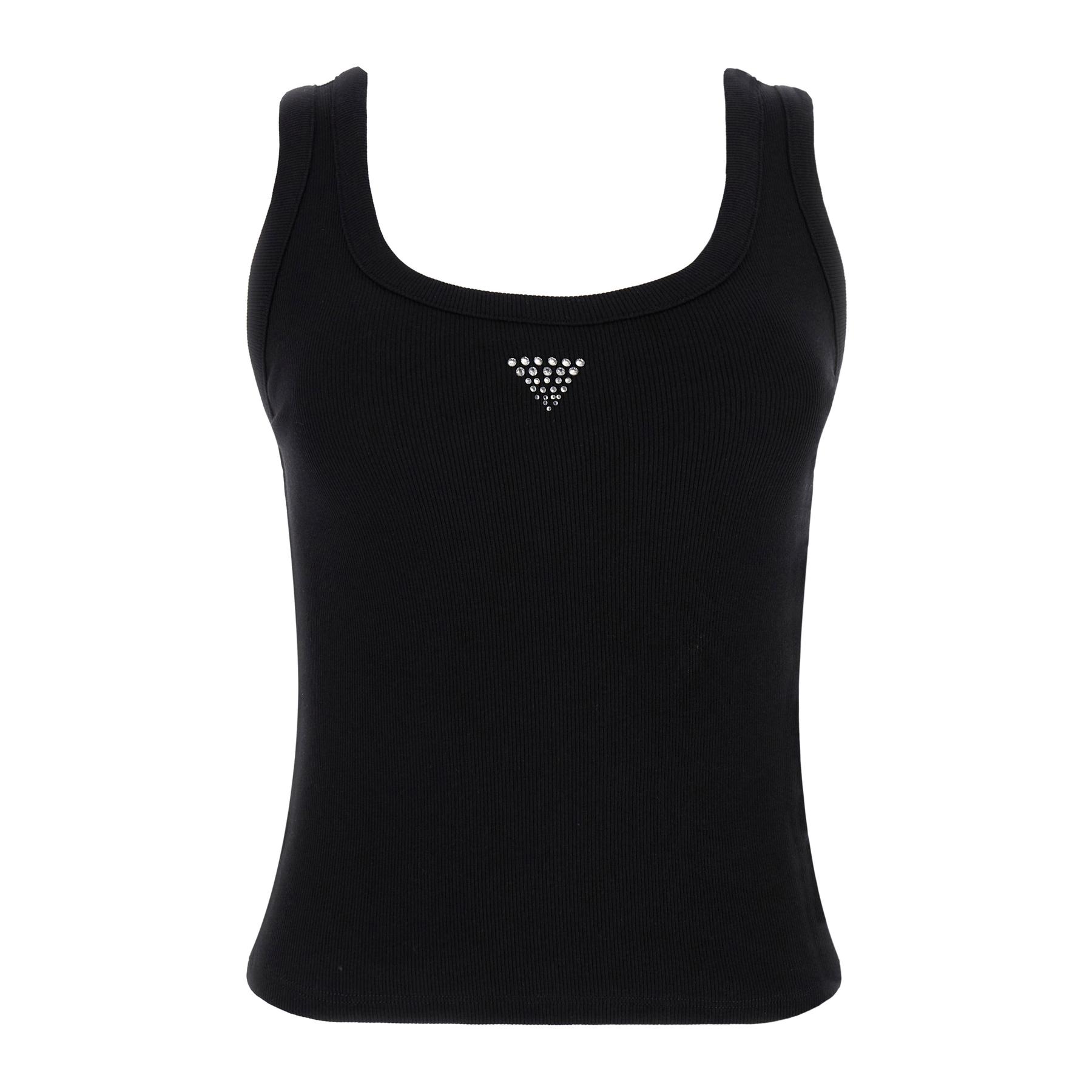 7622336559057 - Damen-Top Triangle Bling Rib