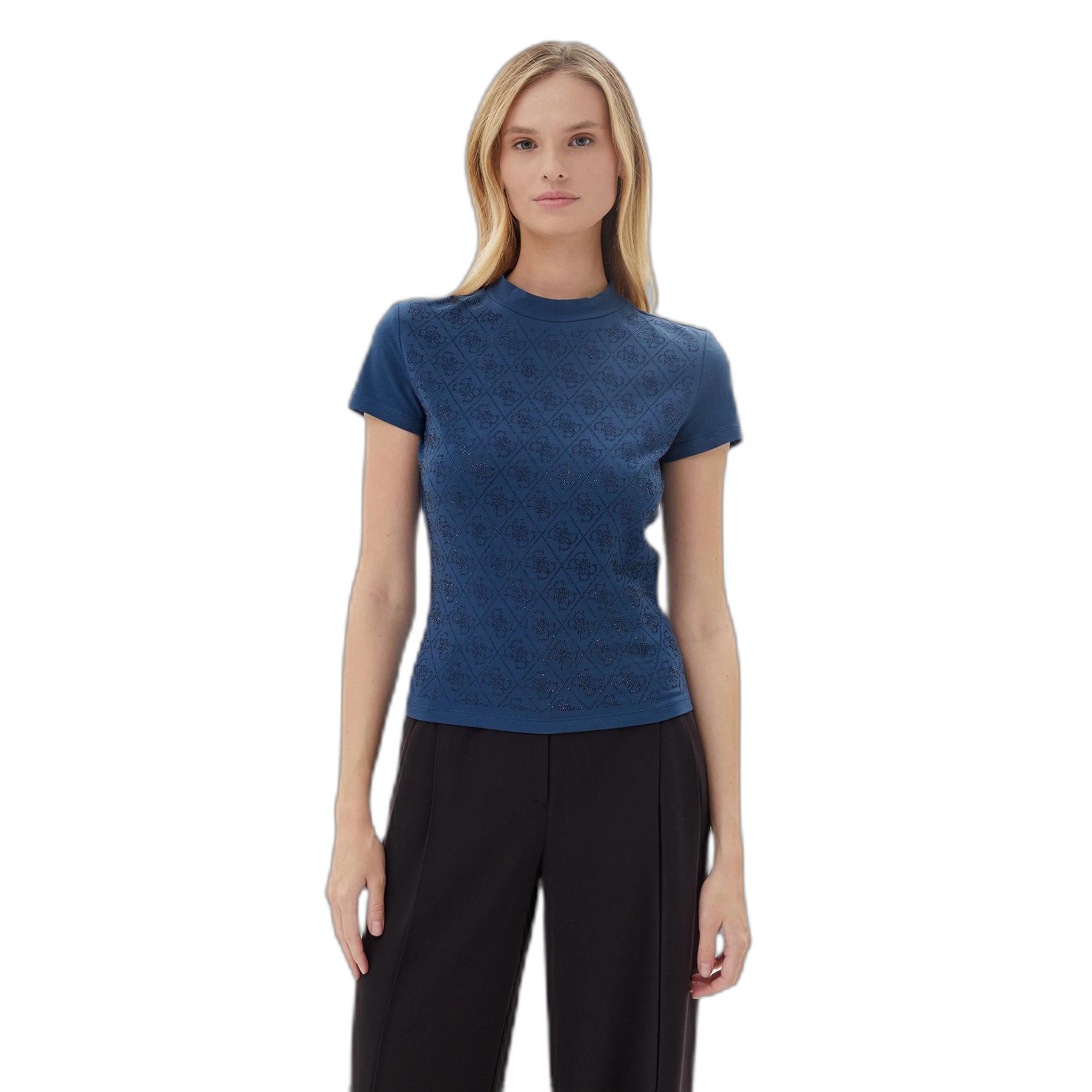 7628907176500 - Basic T-Shirt mit Stehkragen für Damen All Over 4g