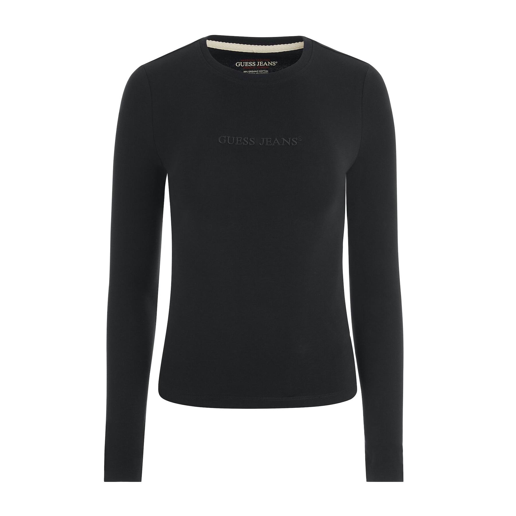 7618391213171 - Langarm-T-Shirt Slim mit besticktem Logo für Damen Guess