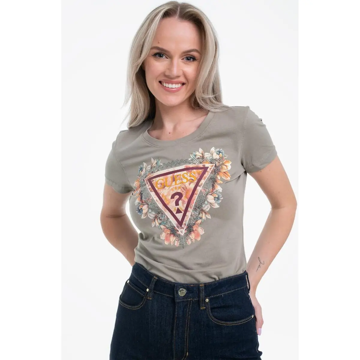 7628907176722 - T-Shirt Triangle Flowers