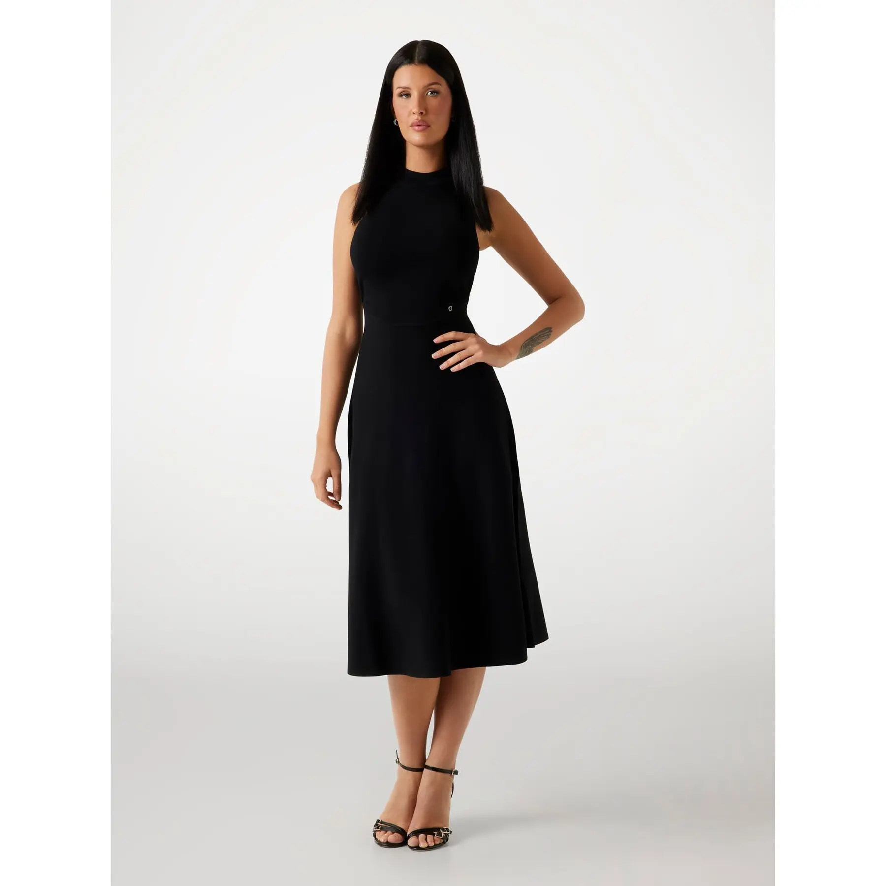 white christmas dresses I Guess So Mini Dress Black Polka Dot main image 1