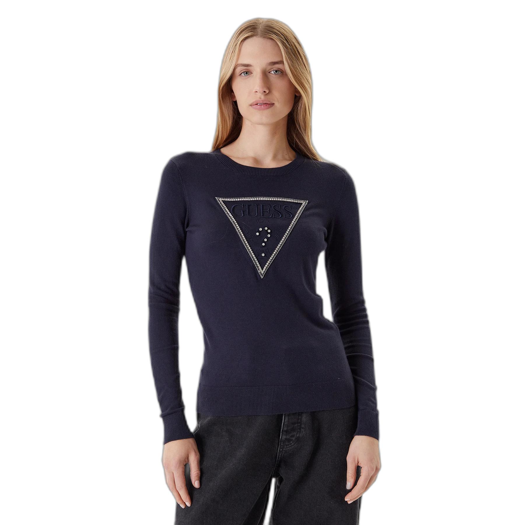 7628907105081 - Pullover mit Rundkragen und Dreieck-Logo für Frauen Kiara