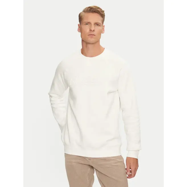 Guess Blanc Sweatshirt New Aldwin
